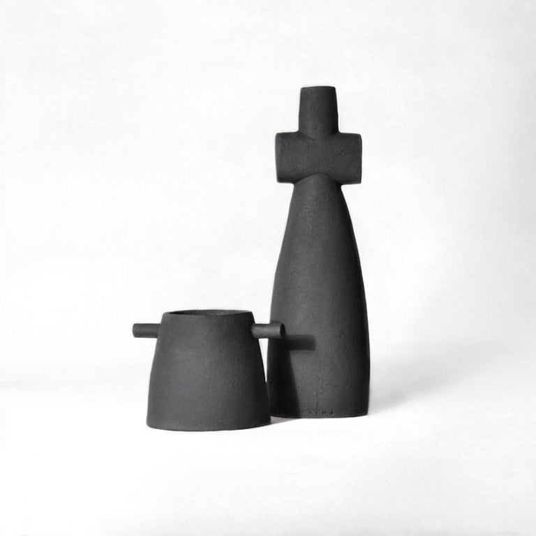 Set of 2 Ceramic Vases by Faina For Sale at 1stDibs
