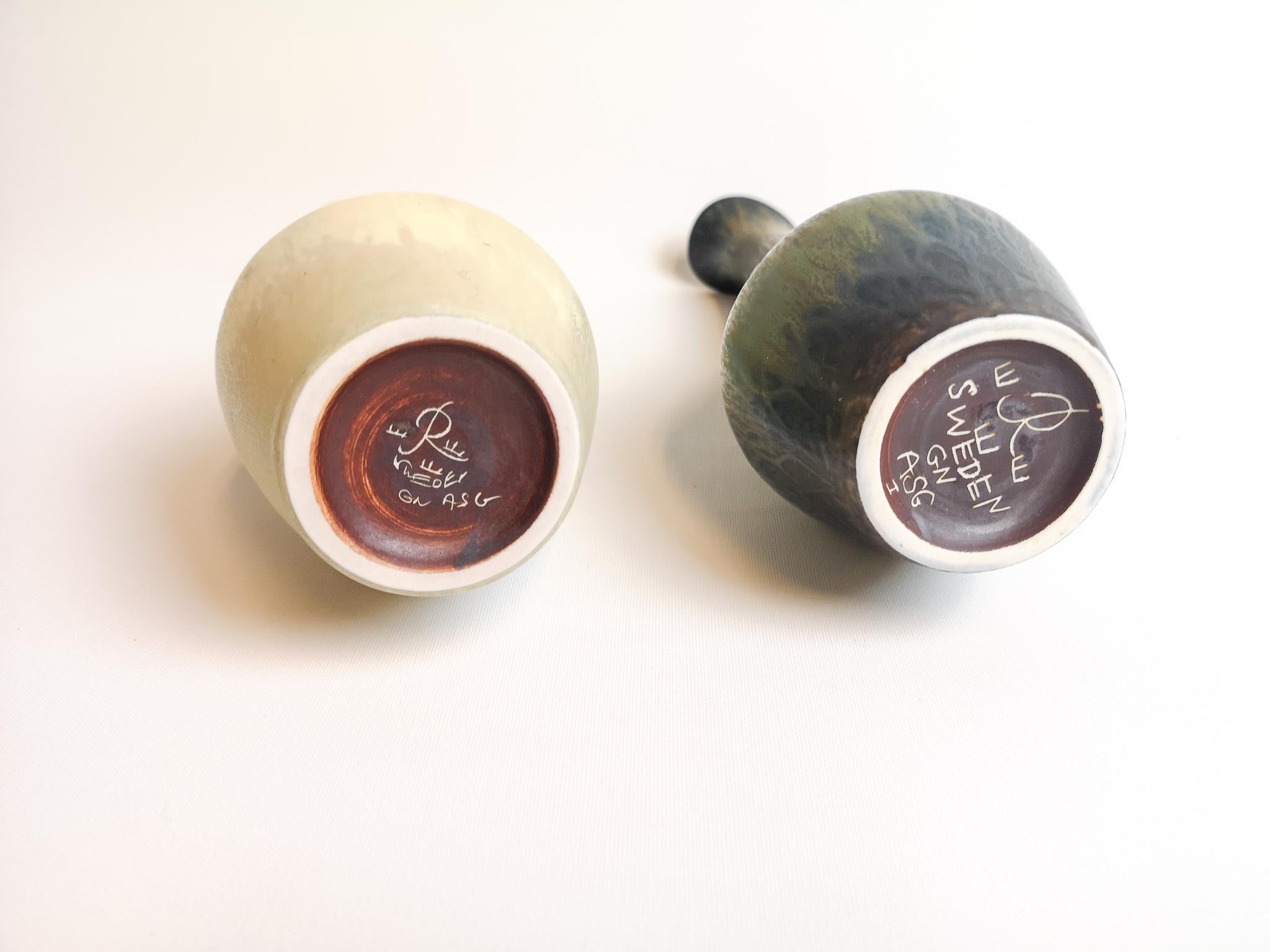 Set of 2 Ceramic Vases Rörstrand Gunnar Nylund, Sweden 4