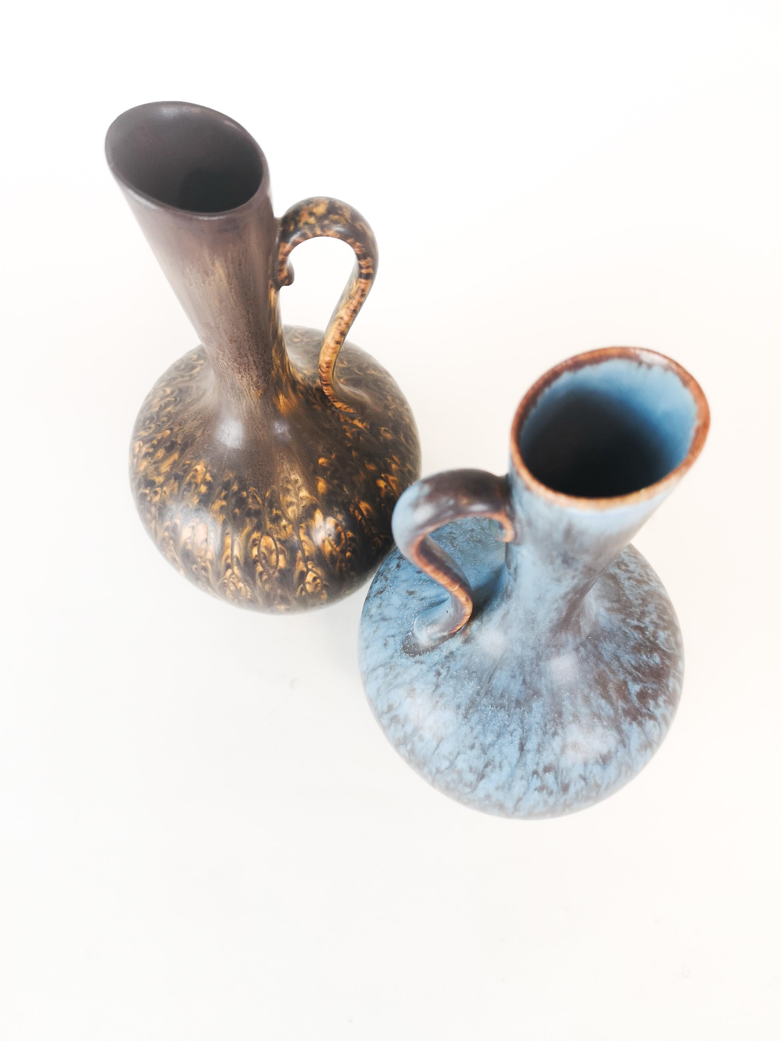 Ensemble de 2 vases en céramique Rörstrand Gunnar Nylund, Suède en vente 2