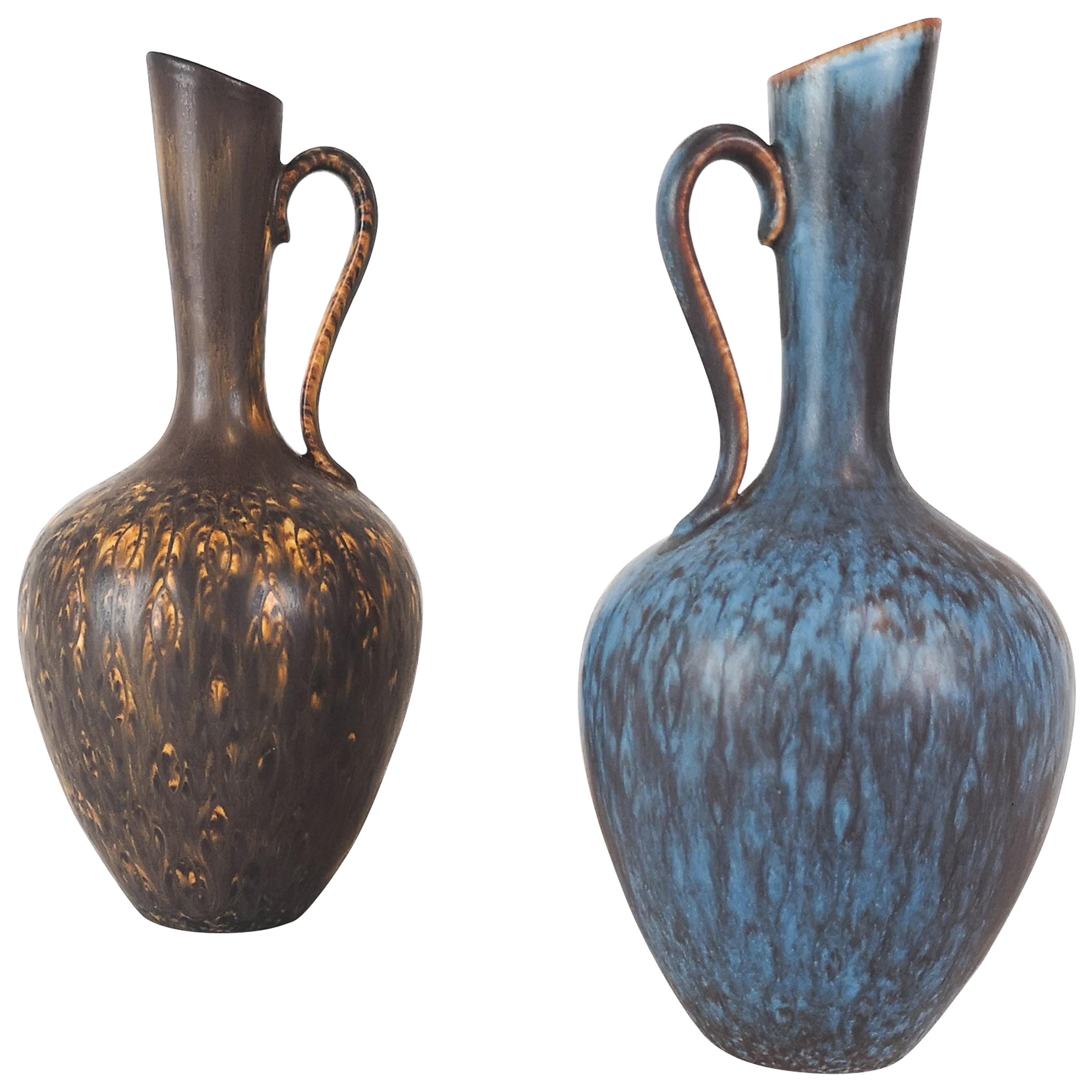 Set of 2 Ceramic Vases Rörstrand Gunnar Nylund, Sweden