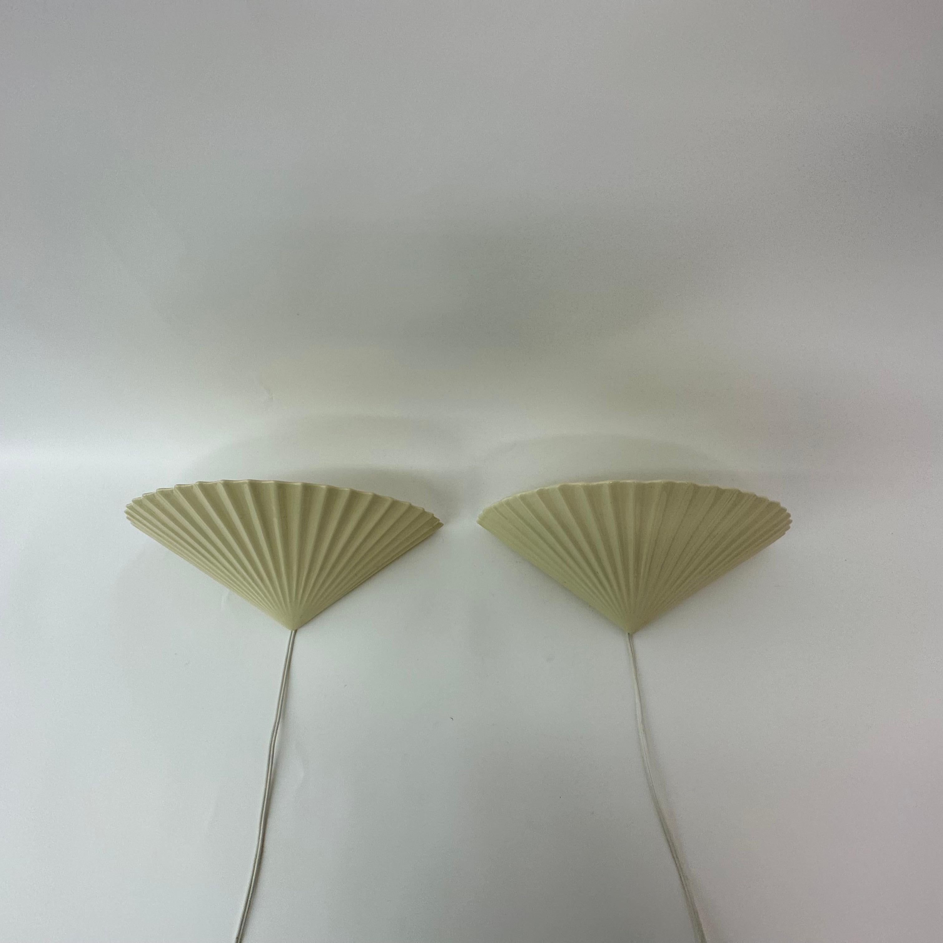 Set of 2 Ceramic Wall Lamps, 1970s 9