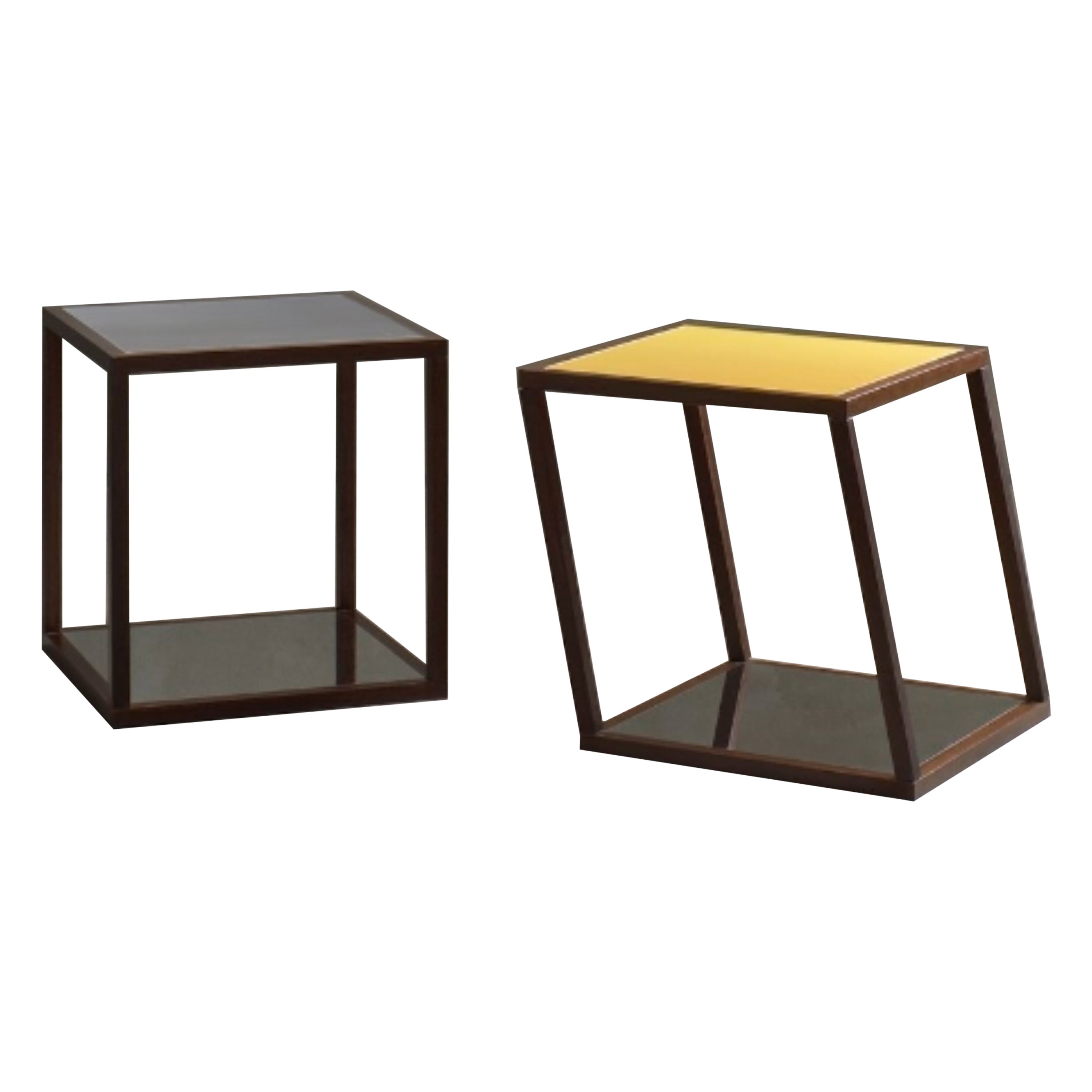 Set of 2 Cf Lt07.5 Low Tables by Caturegli Formica For Sale