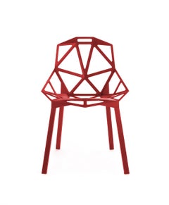 Lot de 2 Magis Chair One design Konstantin Grcic - Rouge