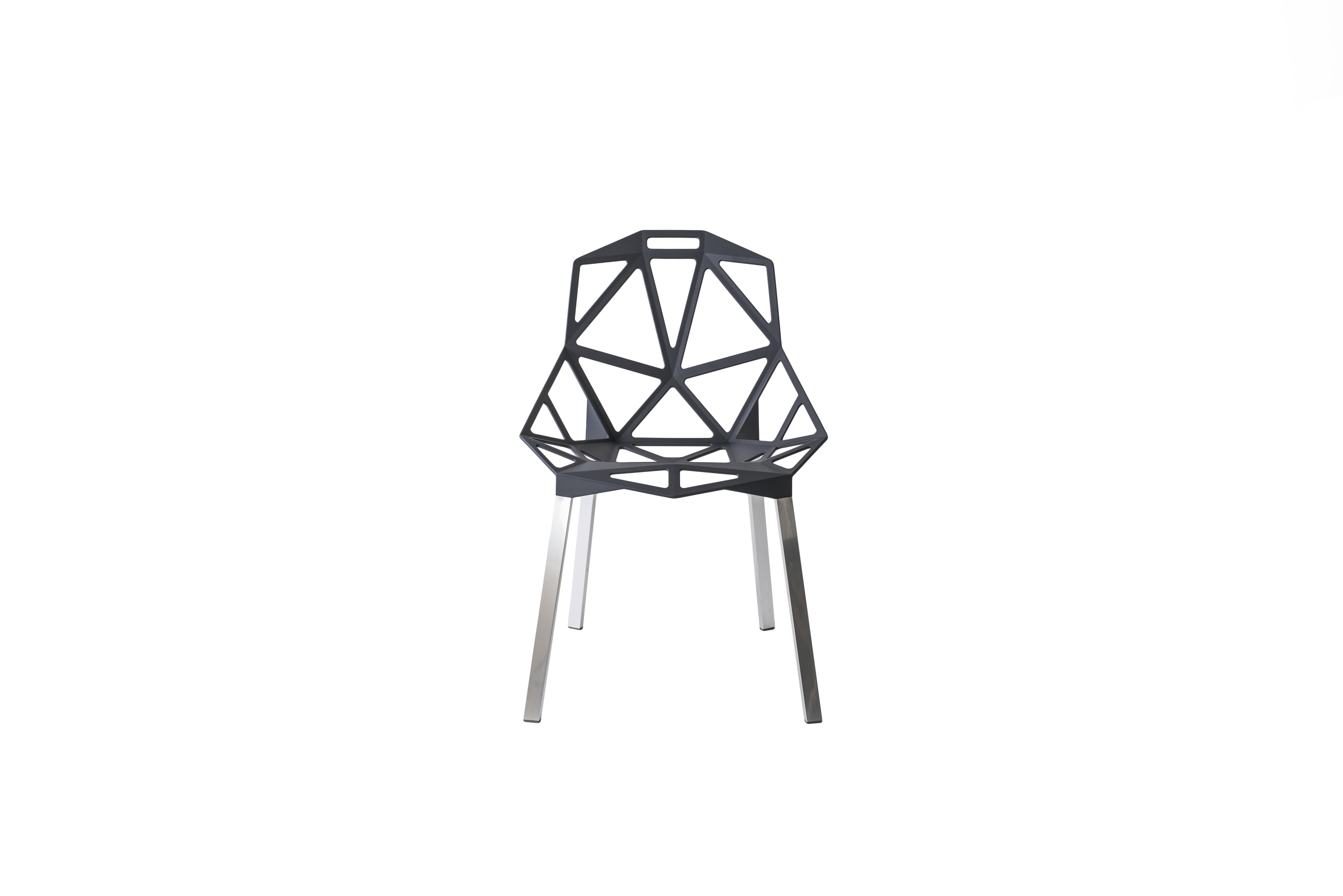 Set of  2 Chair_One in Black by Konstantin Grcic  for MAGIS For Sale 11