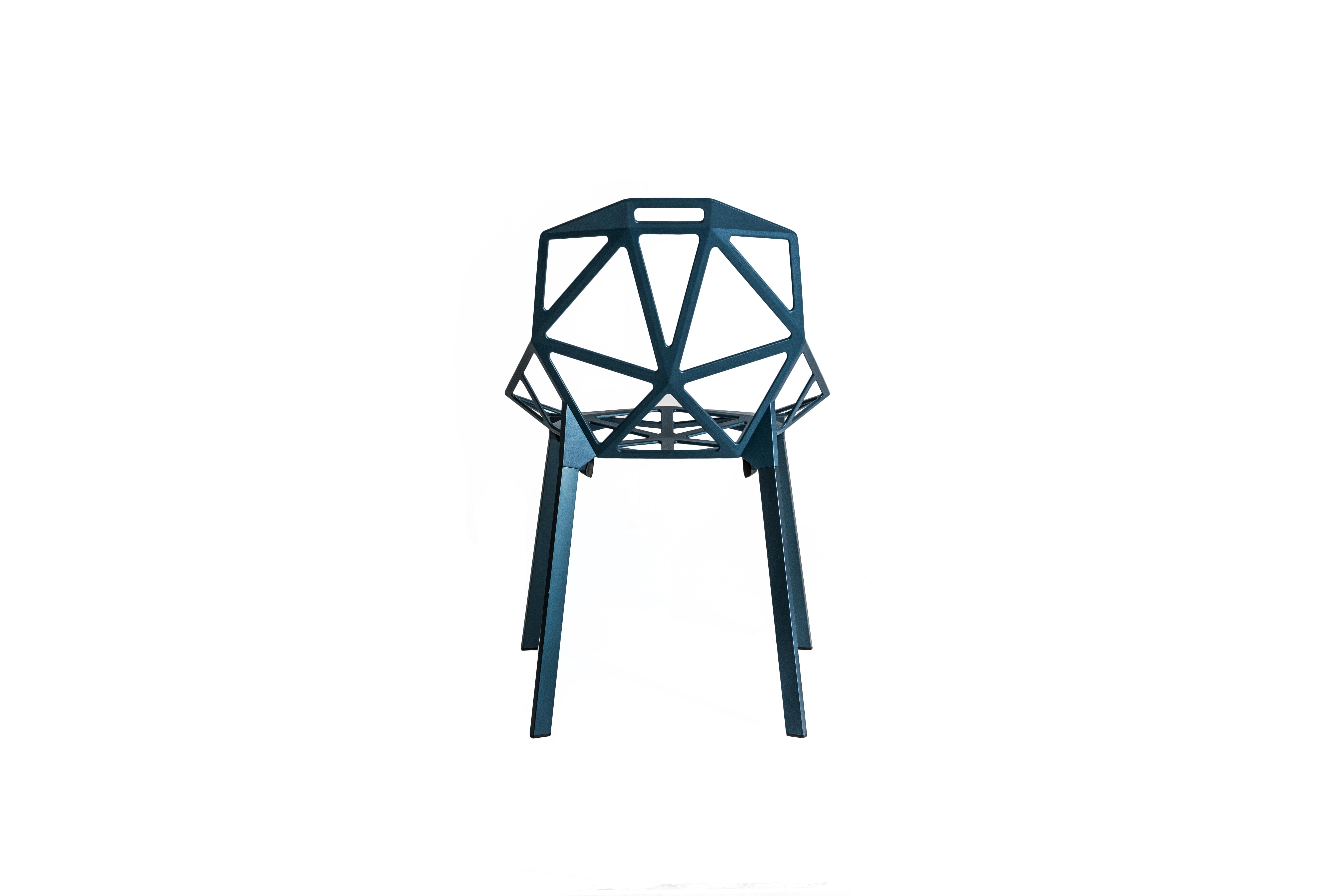Satz von  2 Stühle_Einer in Schwarz von Konstantin Grcic  für MAGIS im Angebot 1