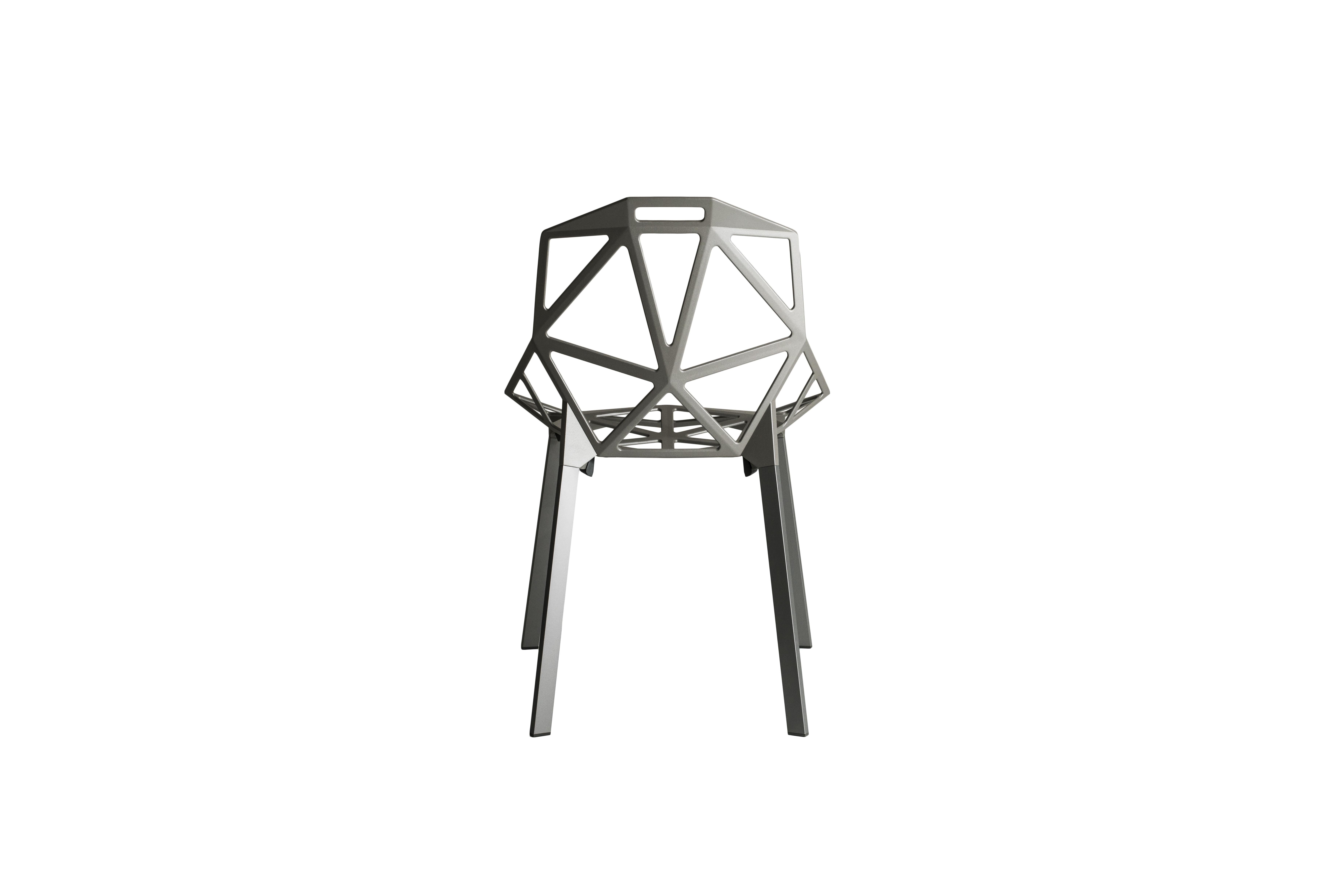 Set of  2 Chair_One in Black by Konstantin Grcic  for MAGIS For Sale 2