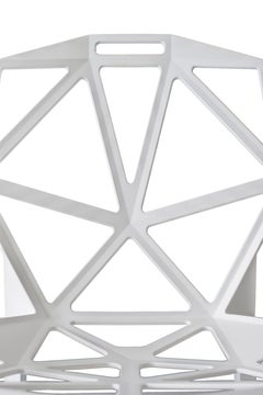 Set of  2 Chair One in white by Konstantin Grcic  for MAGIS