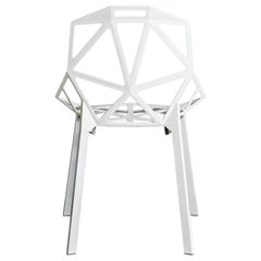 Set of  2 Chair One in white by Konstantin Grcic  for MAGIS