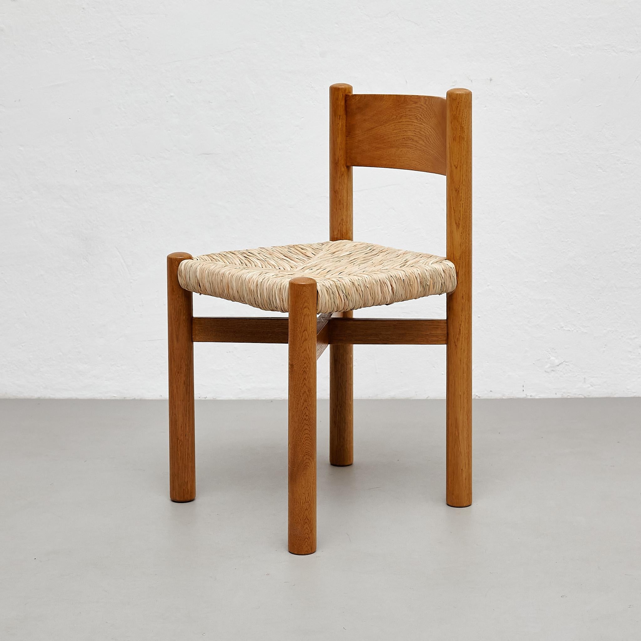 Set of 2 Chairs After Charlotte Perriand For Sale 5