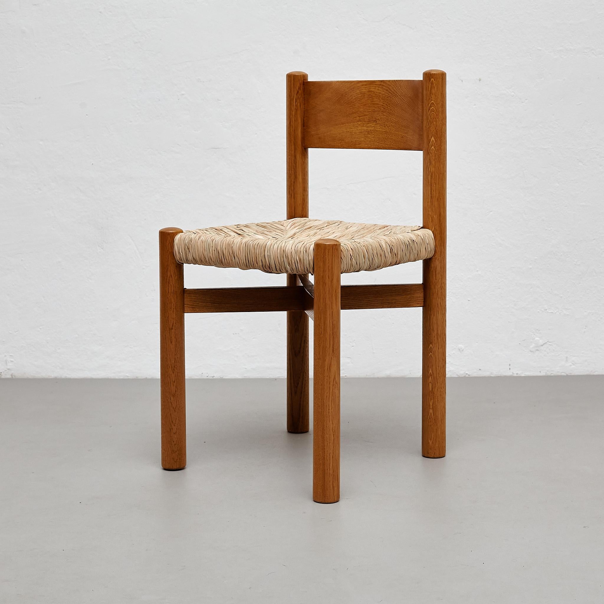 Mid-Century Modern Set of 2 Chairs After Charlotte Perriand For Sale