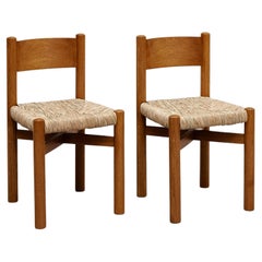 Vintage Set of 2 Chairs After Charlotte Perriand