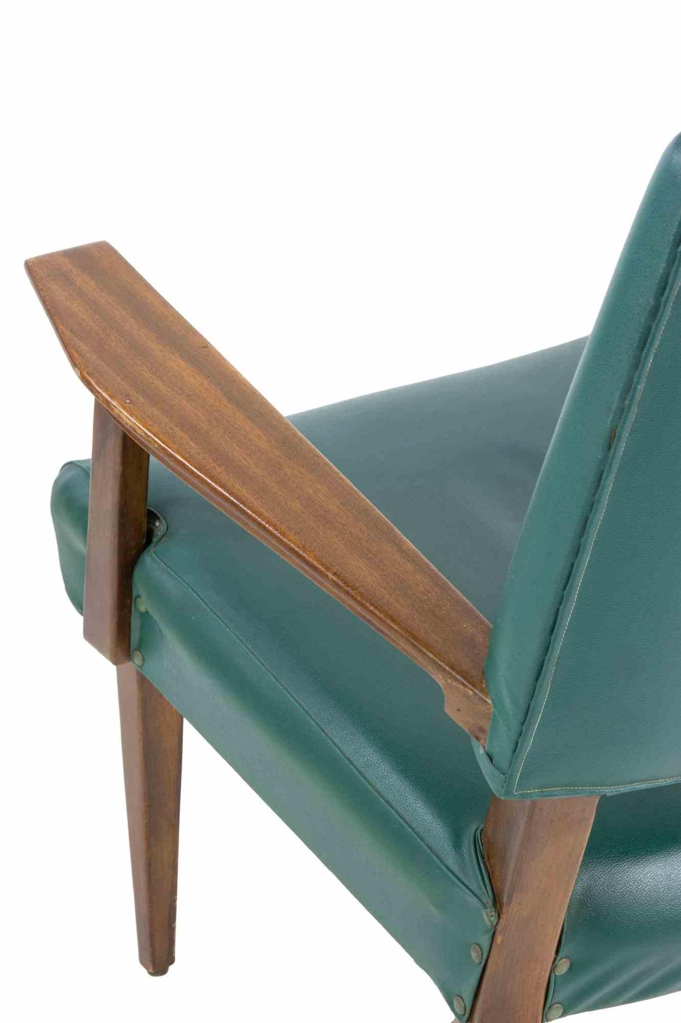 Legno Set di 2 sedie e 1 poltrona anni '50 in vendita