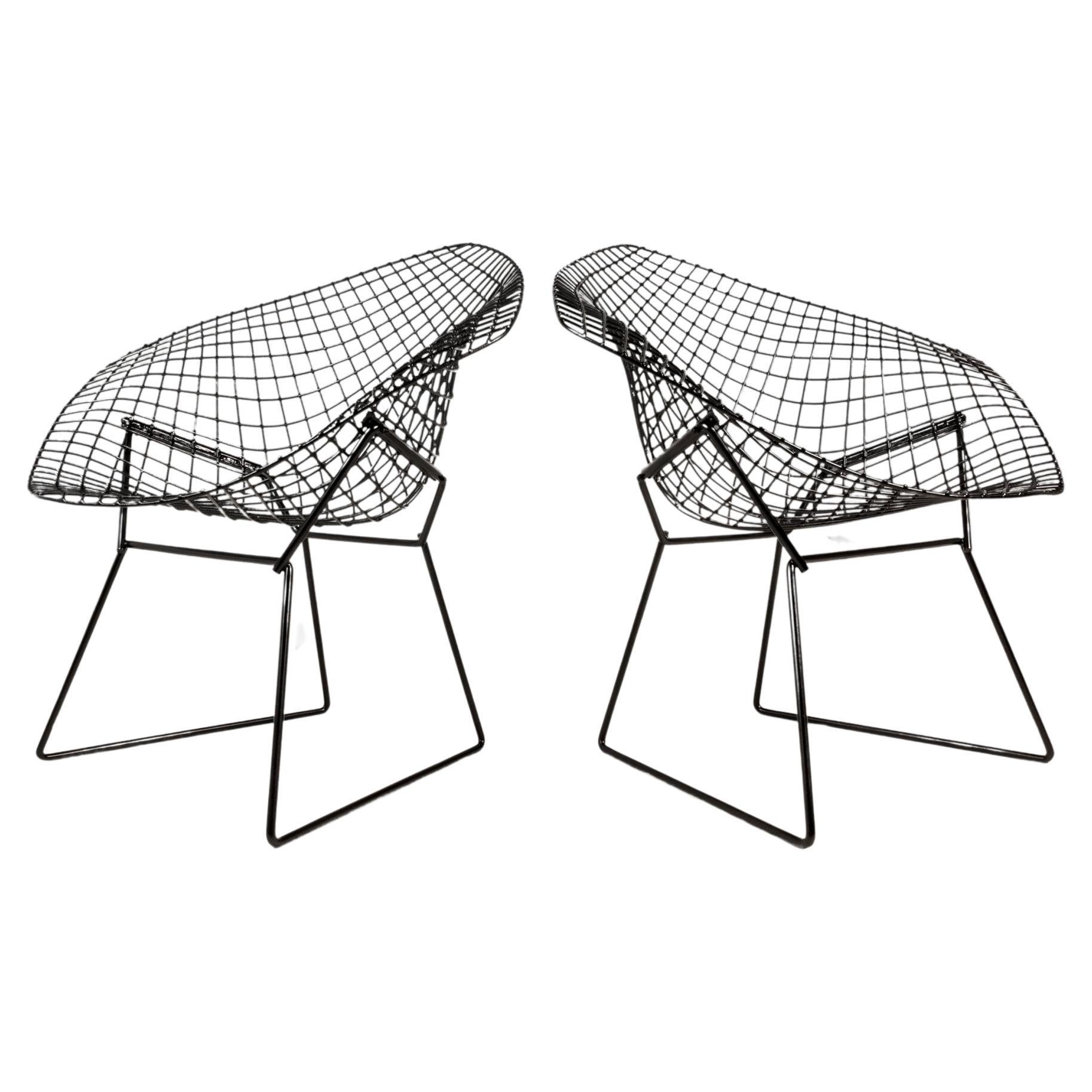 Set of 2 Chairs by Harry Bertoia for Knoll Ready for Upholstery, USA, c. 1960s en vente