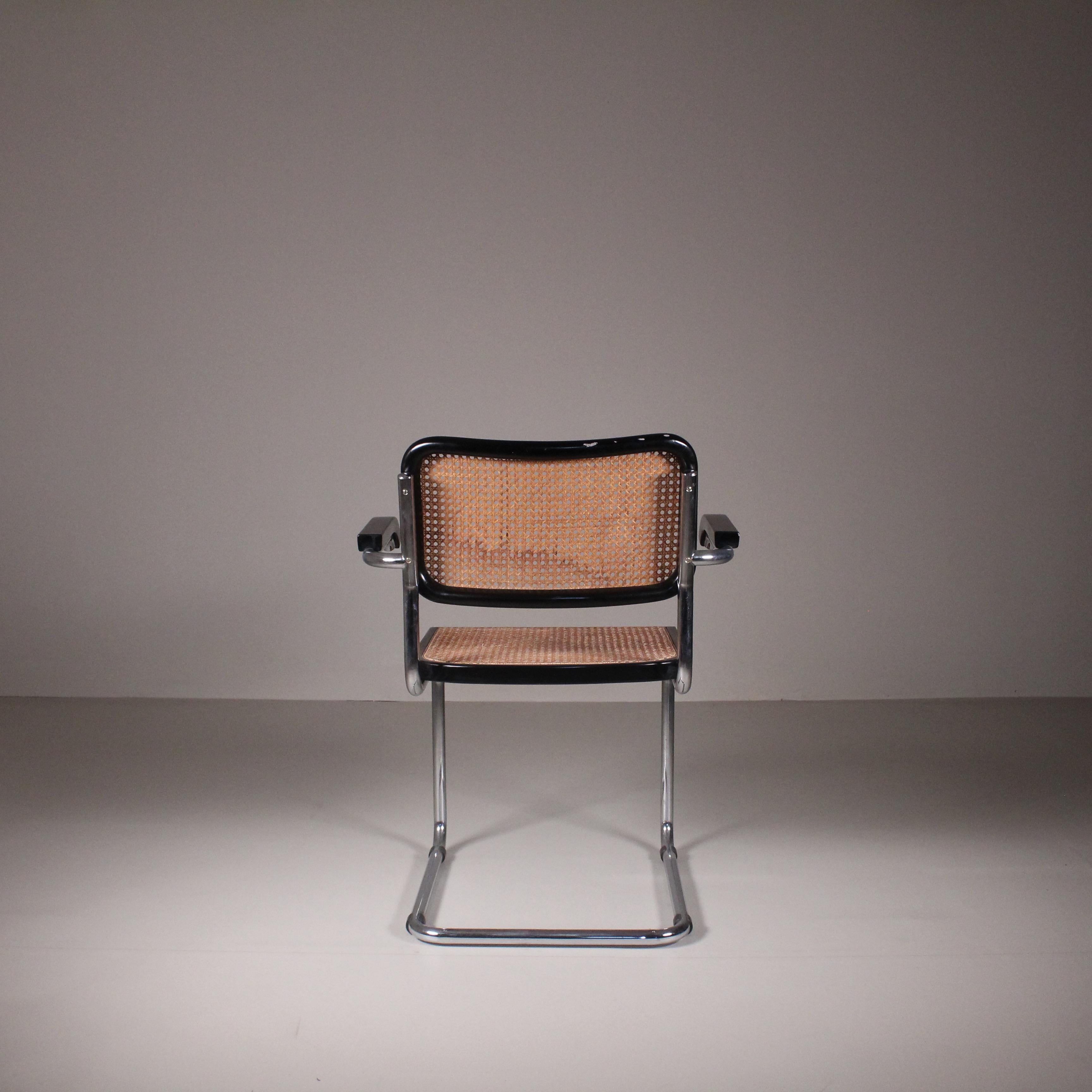 Late 20th Century Set of 2 Chairs Cesca, Marcel Breuer, Gavina, 1970 For Sale