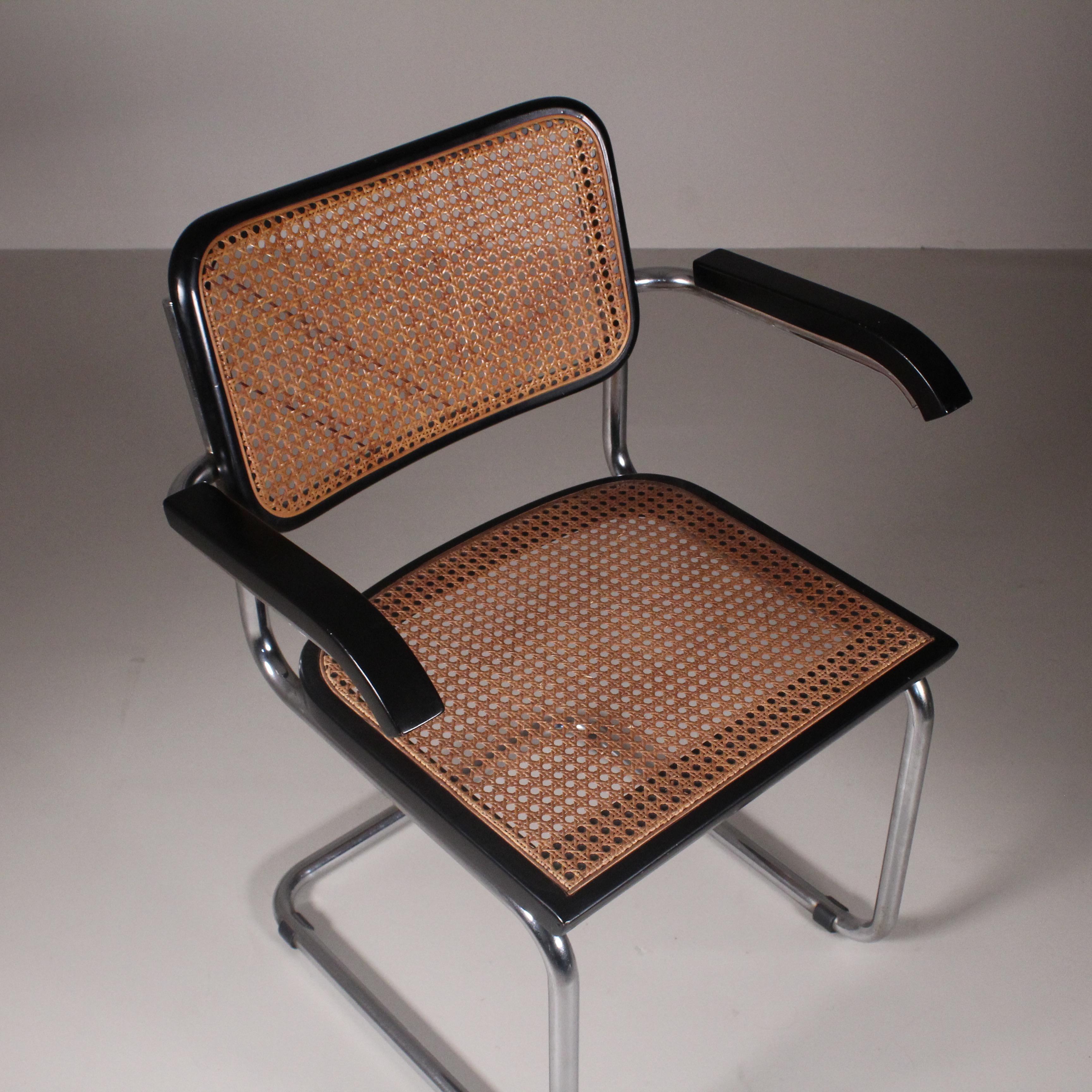 Set of 2 Chairs Cesca, Marcel Breuer, Gavina, 1970 For Sale 1