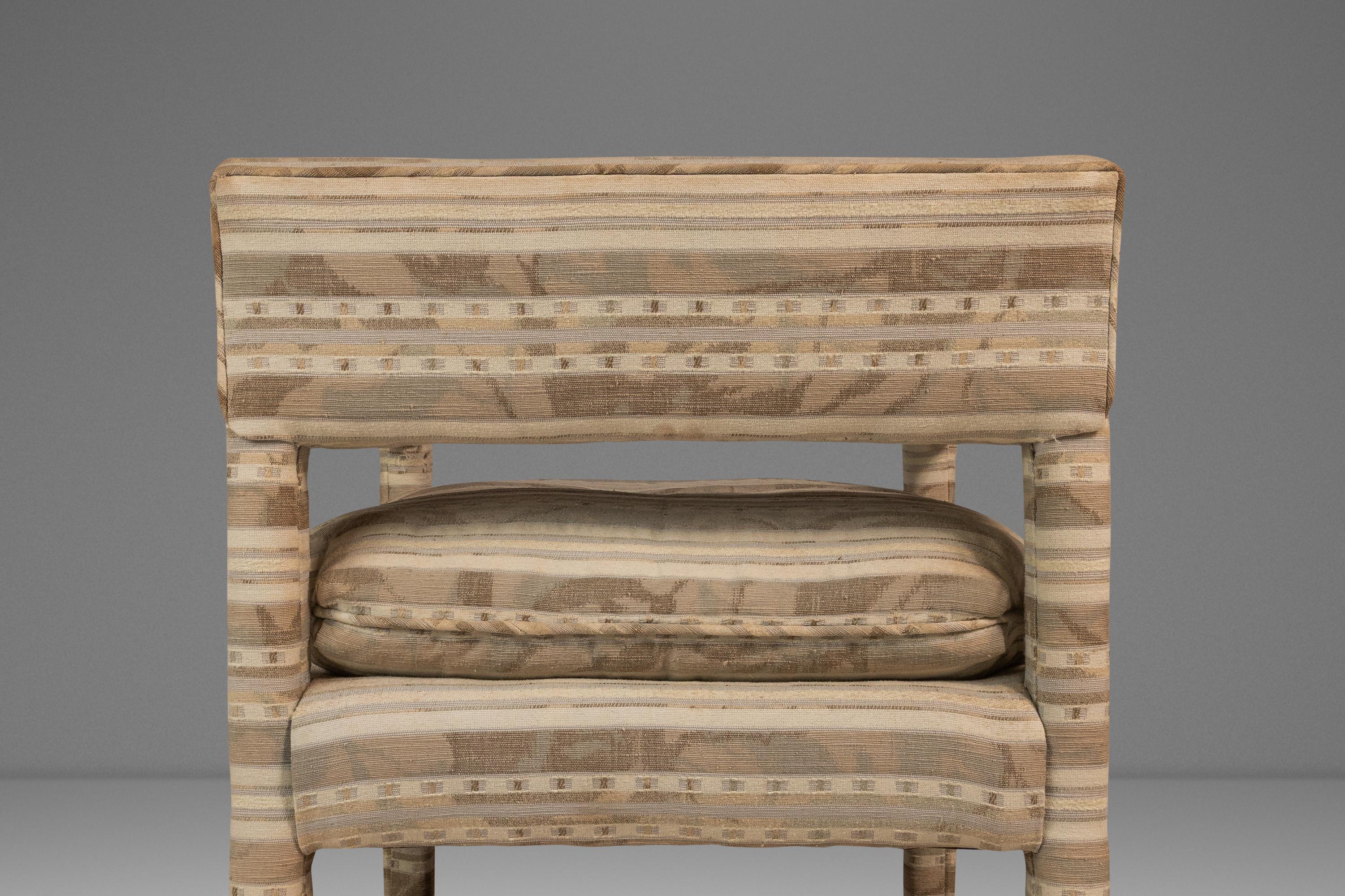 Set of 2 Chairs in Original Fabric Attributed to Milo Baughman, USA, c. 1960s For Sale 9
