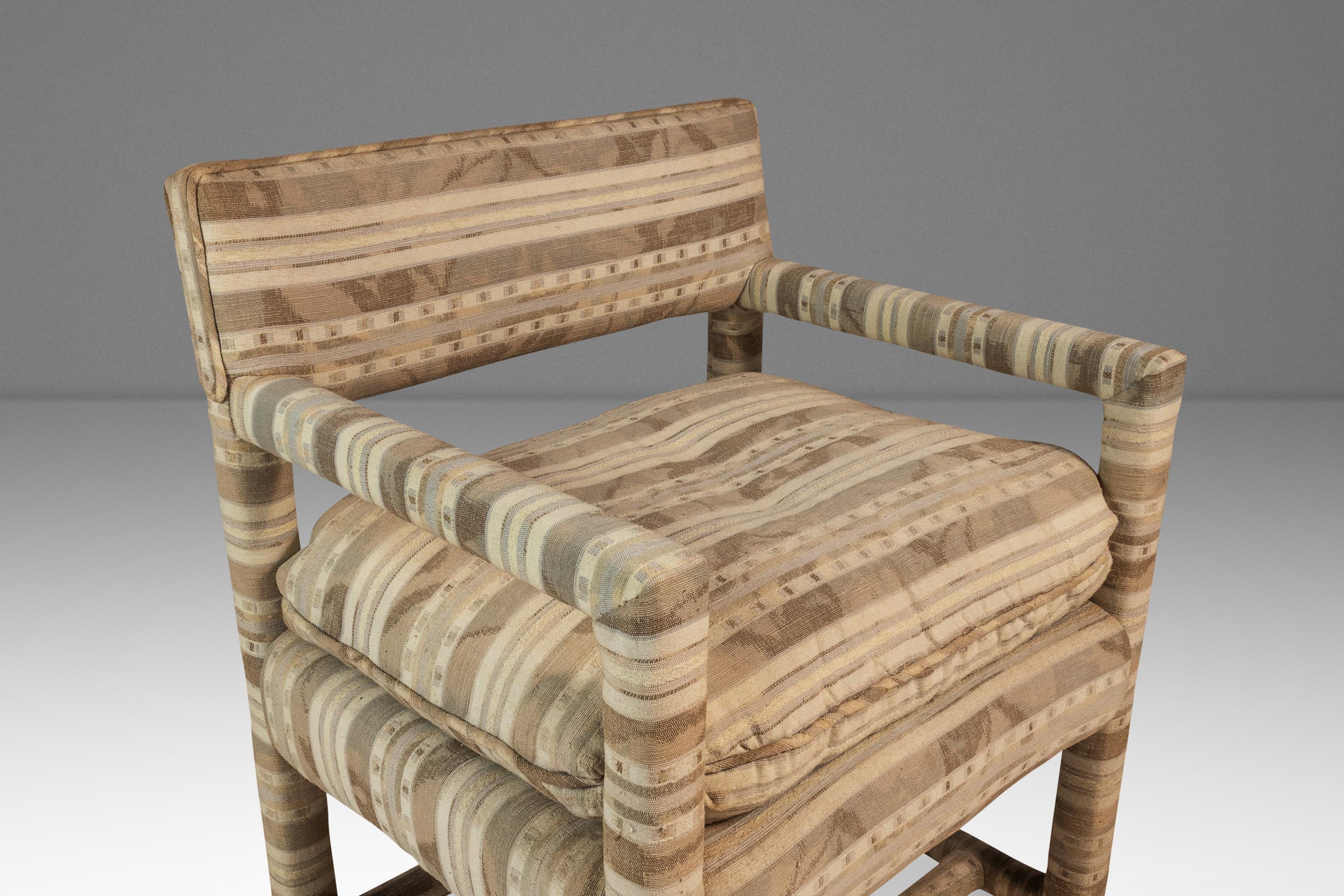 Set of 2 Chairs in Original Fabric Attributed to Milo Baughman, USA, c. 1960s For Sale 12