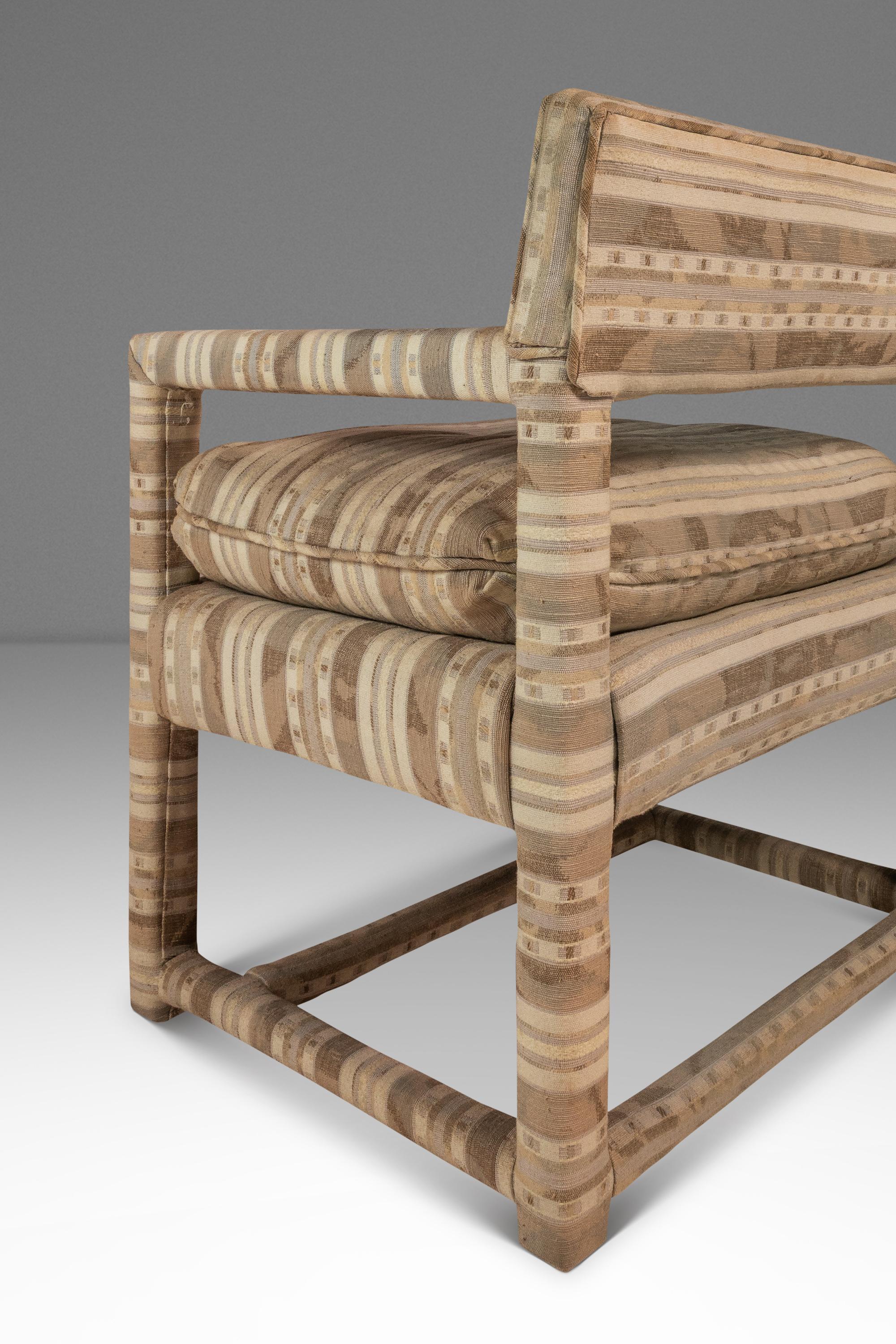 Set of 2 Chairs in Original Fabric Attributed to Milo Baughman, USA, c. 1960s For Sale 14