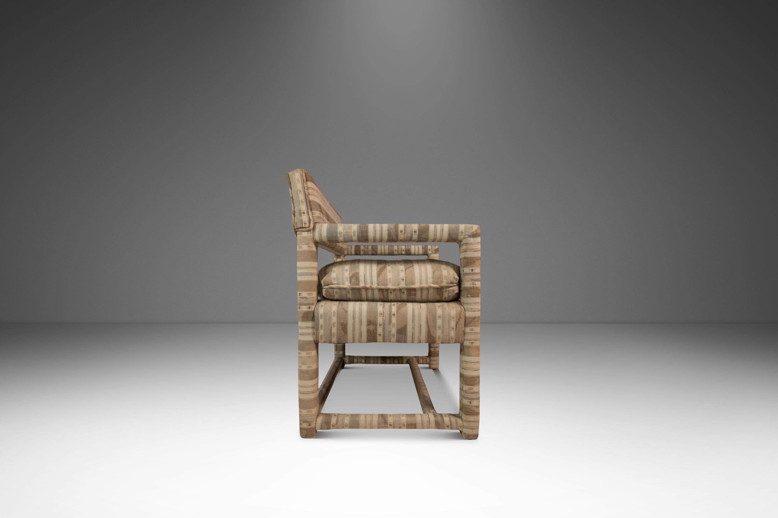 Set of 2 Chairs in Original Fabric Attributed to Milo Baughman, USA, c. 1960s For Sale 3