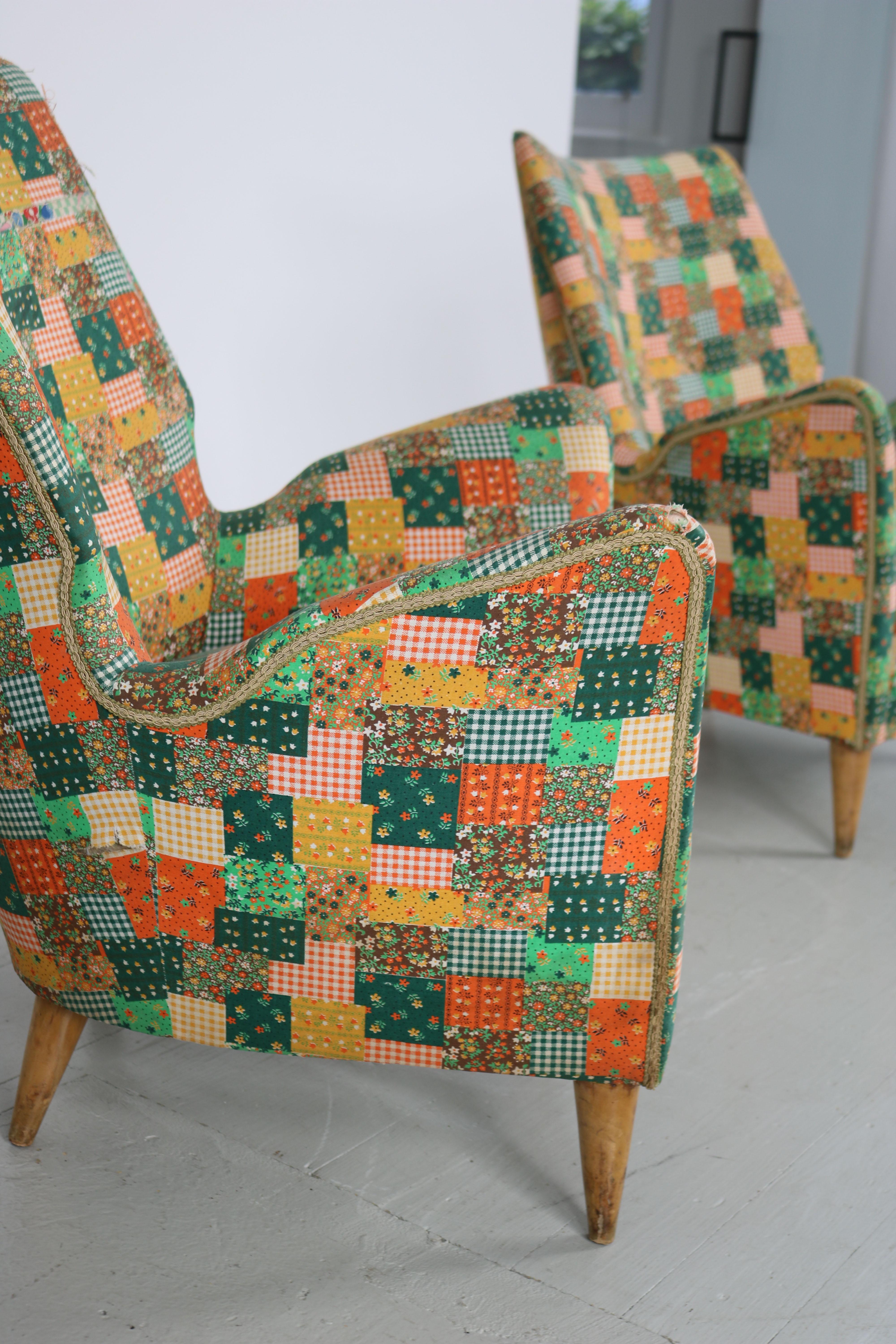 Set of 2 Chairs, I.S.A. Bergamo, 1950s For Sale 12