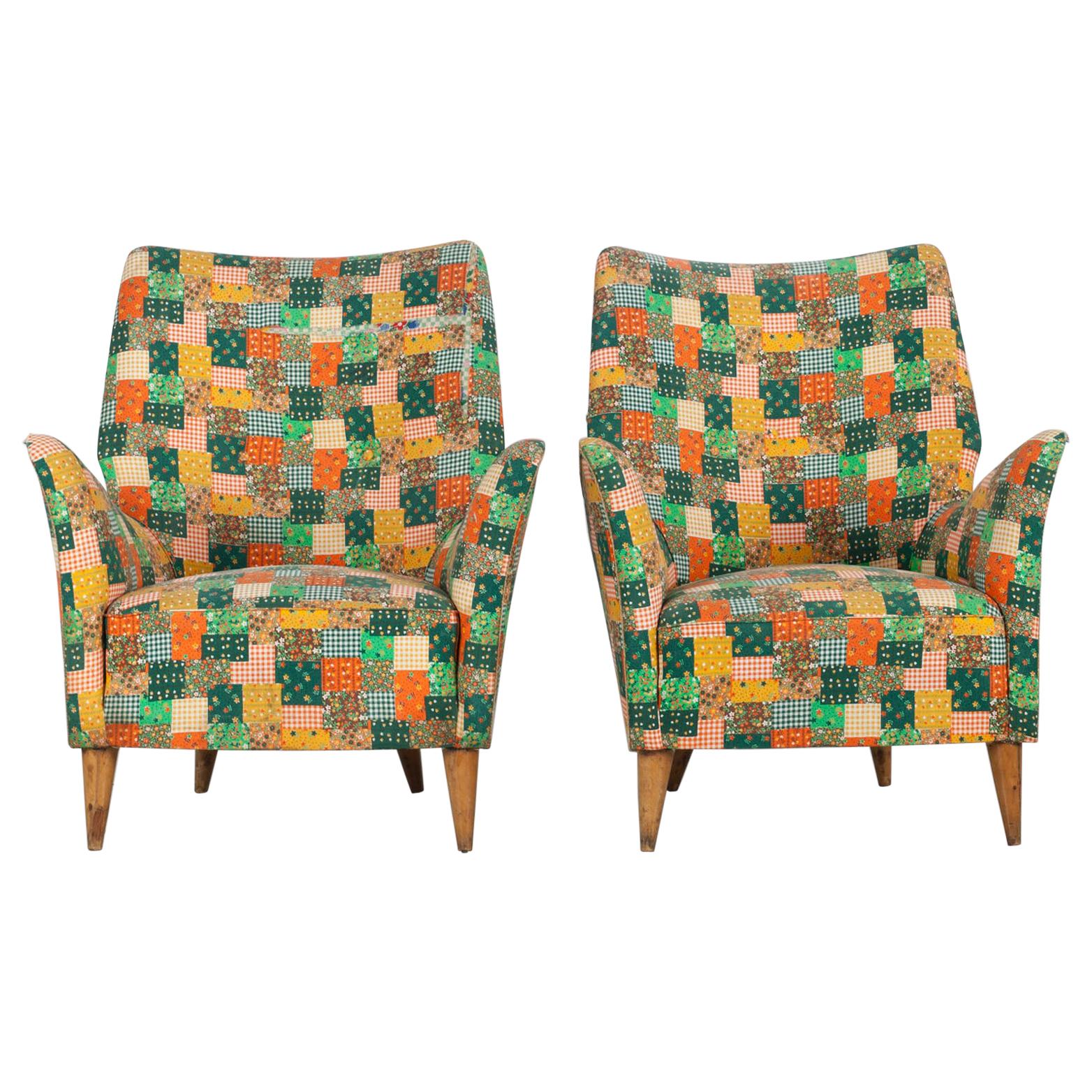 Set of 2 Chairs, I.S.A. Bergamo, 1950s For Sale