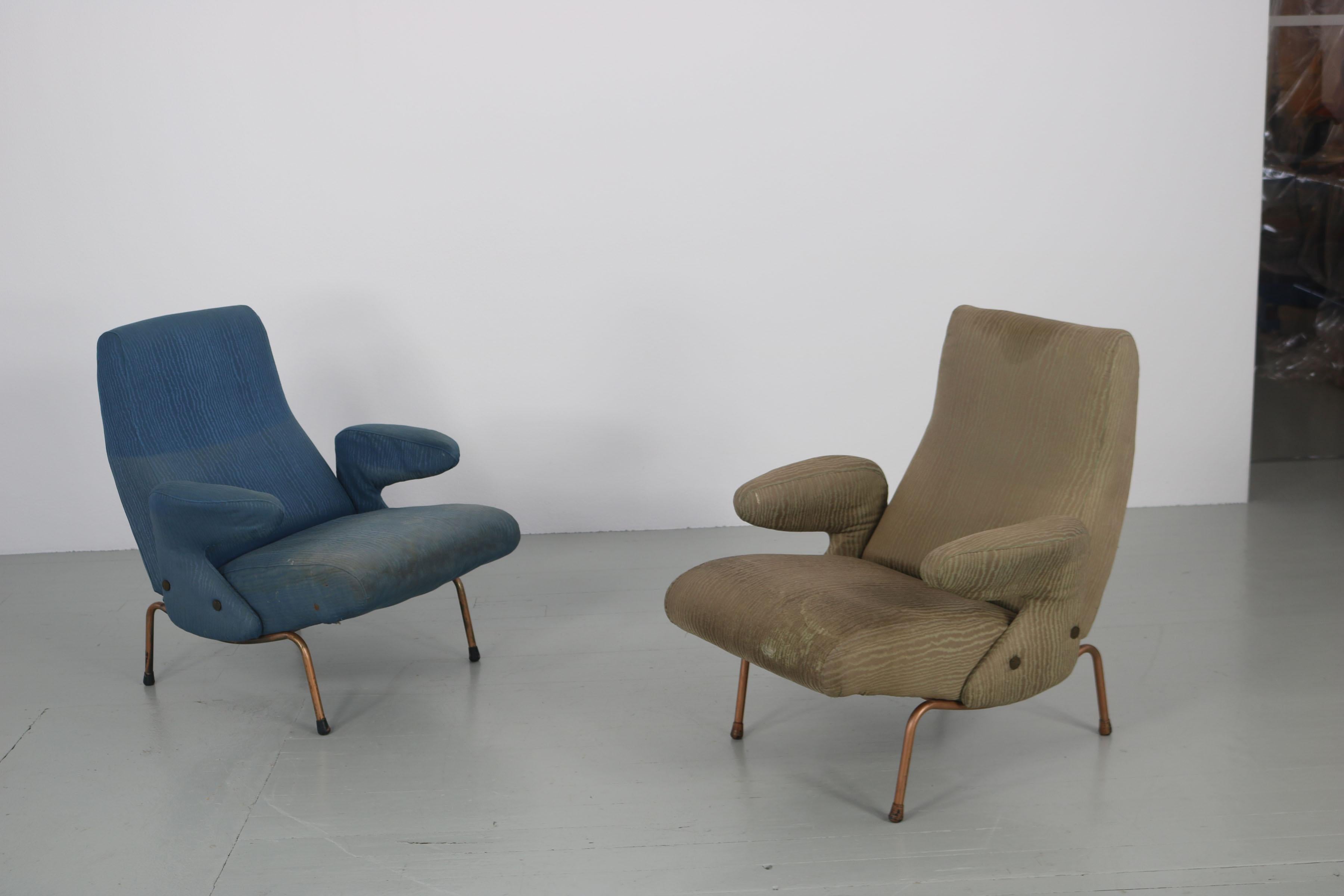Set of 2 Chairs Model Delfino by Erberto Carboni in 1954 by Arflex For Sale 9