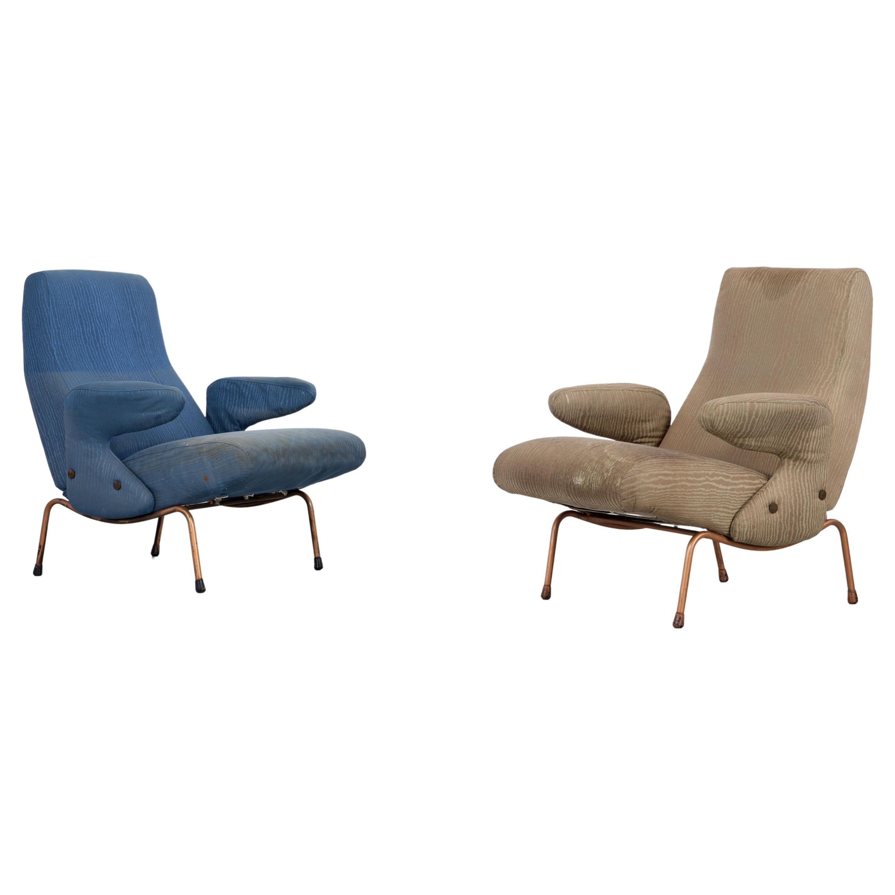 Set of 2 Chairs Model Delfino by Erberto Carboni in 1954 by Arflex For Sale