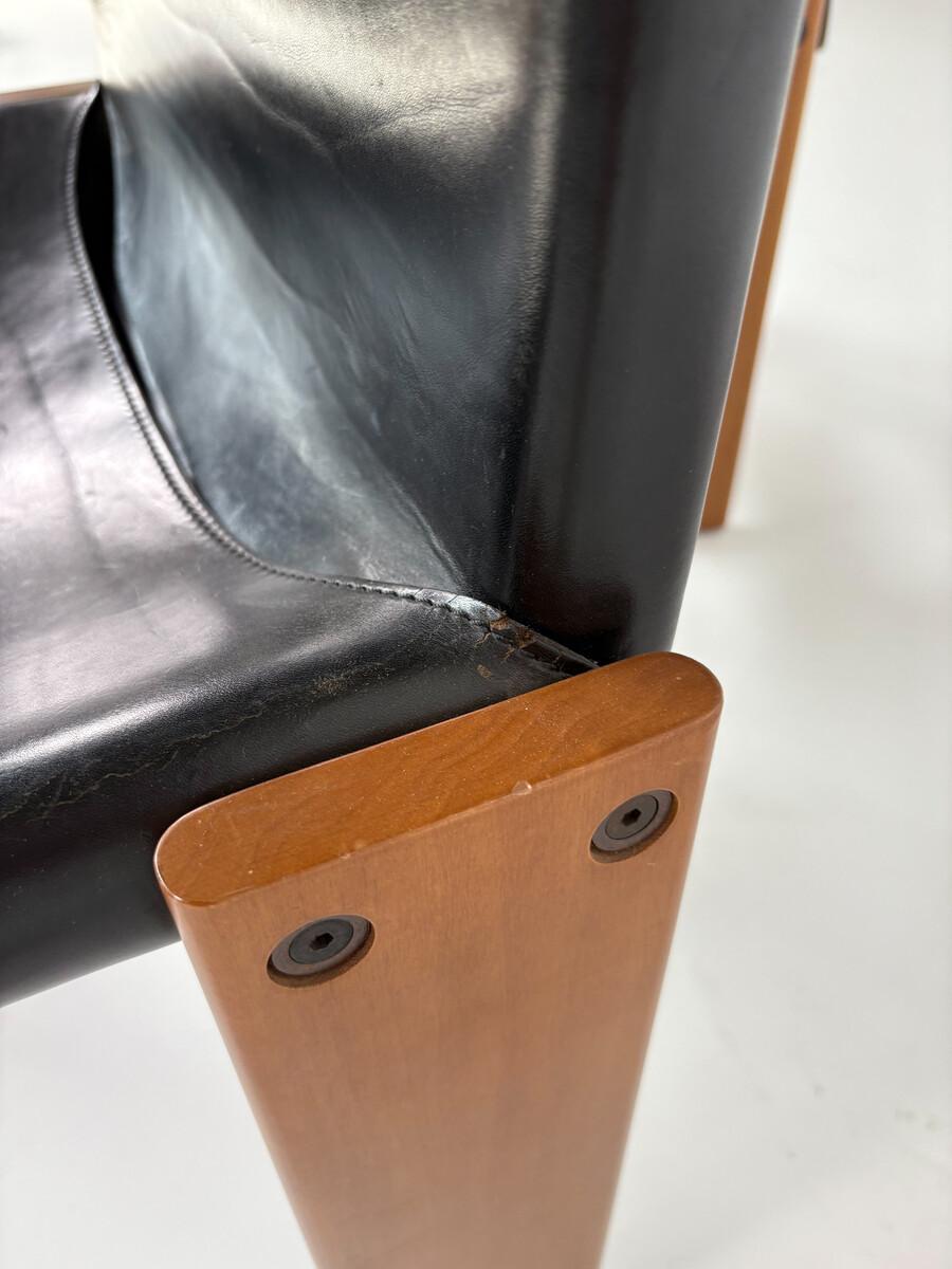 Leather Set of 2 Chairs Model 