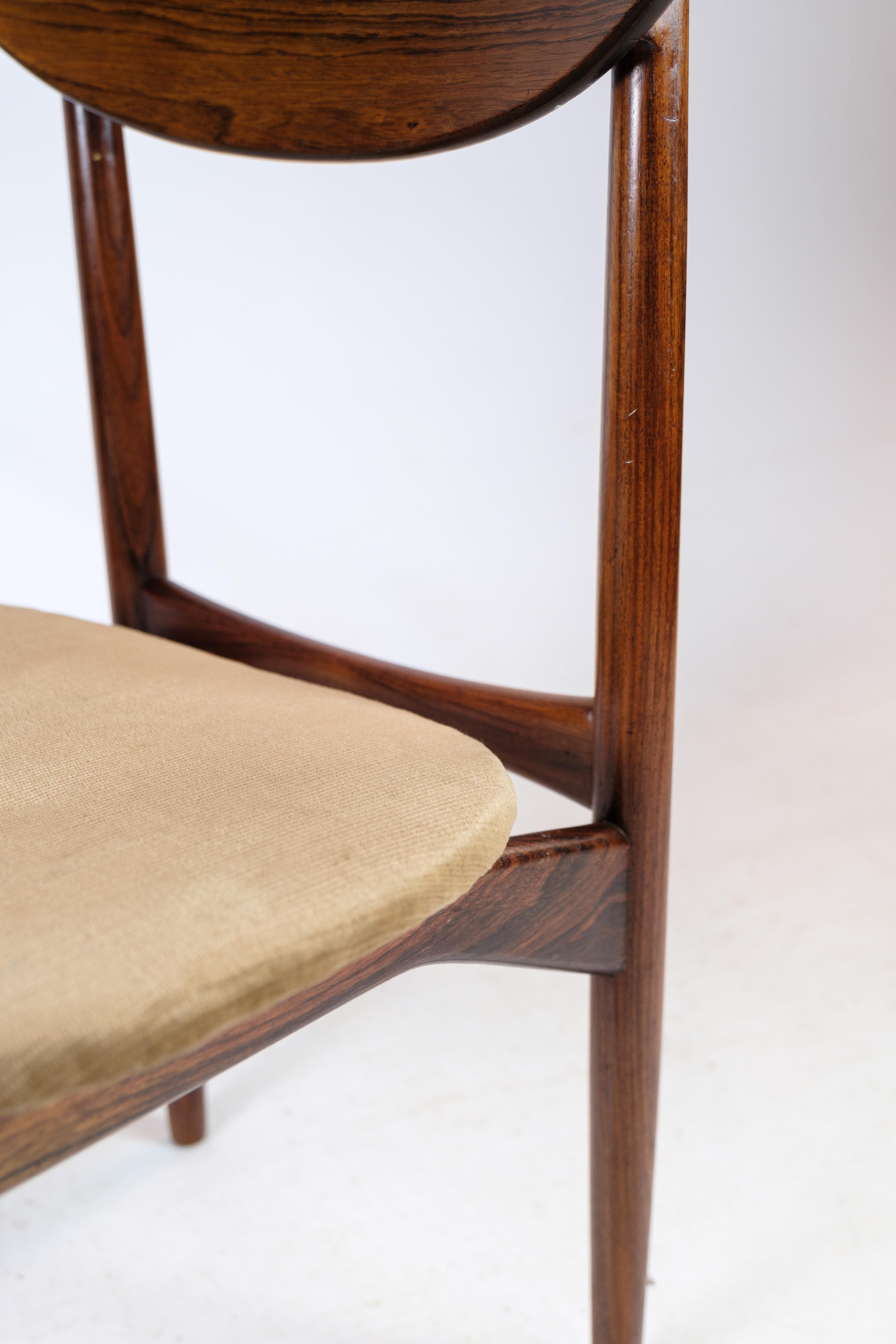 Set of 2 Chairs Made In Rosewood By Peter Hvidt From 1960s For Sale 4