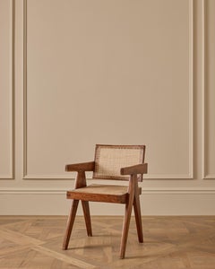 Set of 2 Chandigarh "V" Leg Armchair by Pierre Jeanneret - Collectables