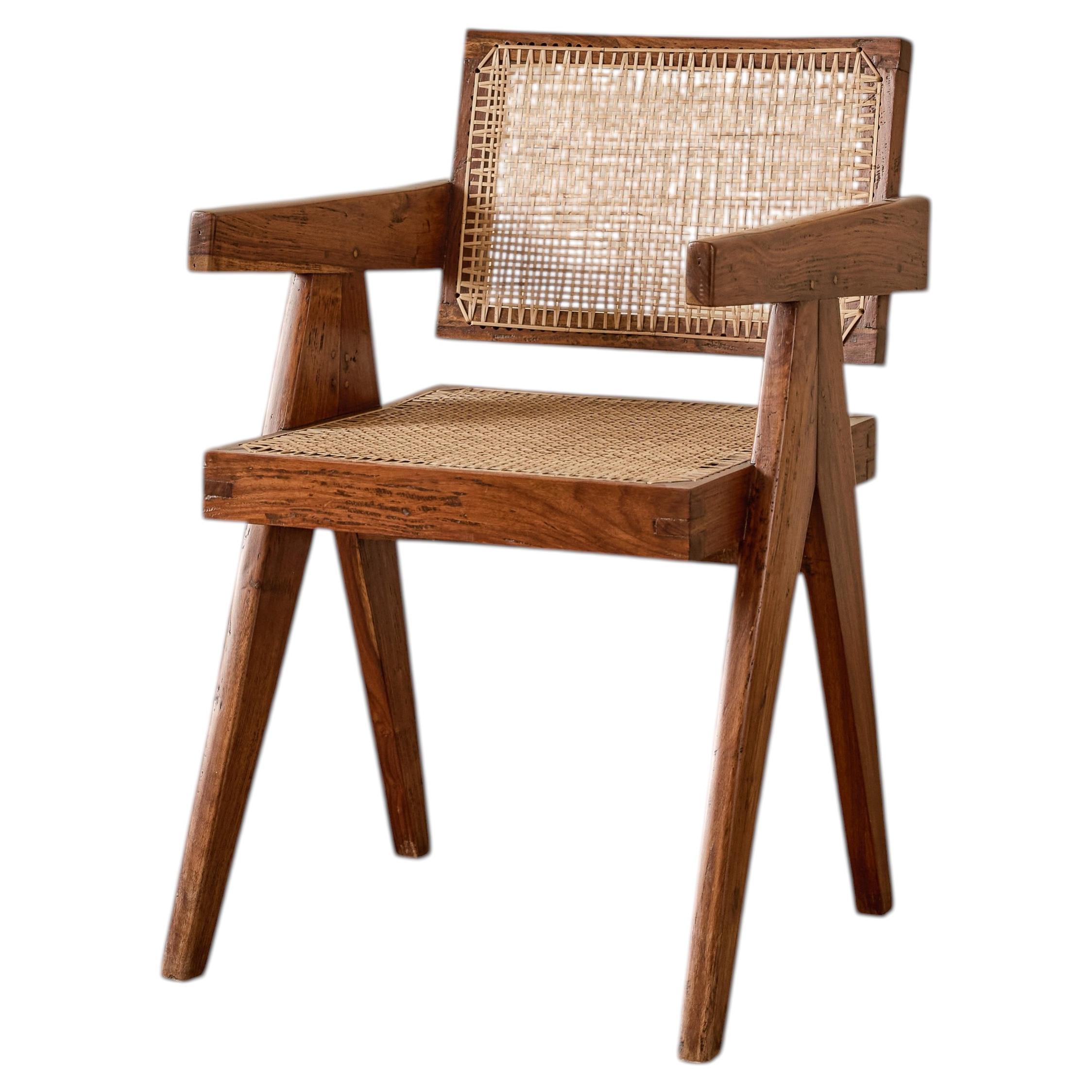 Set of 2 Chandigarh "V" Leg Armchair by Pierre Jeanneret - Collectables