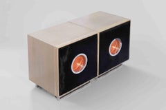 Set of 2 Chest of Drawers in Pony Skin by Roberto Cavalli, 2000s