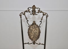 Juego de 2 sillas de latón Hollywood Regency, años 30