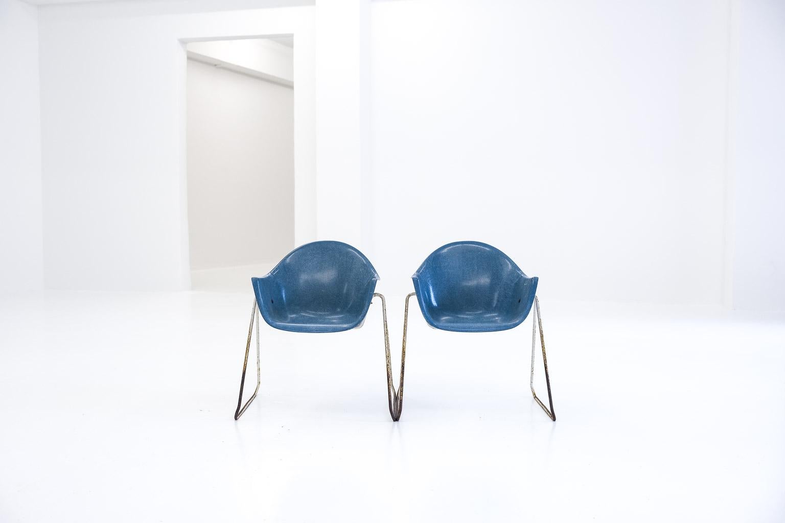 Mid-Century Modern Set of 2 children chairs 2015 by Walter Papst for Wilkhahn, 1961 For Sale
