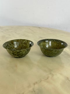 Ensemble de 2 bols chinois en jade, années 1930