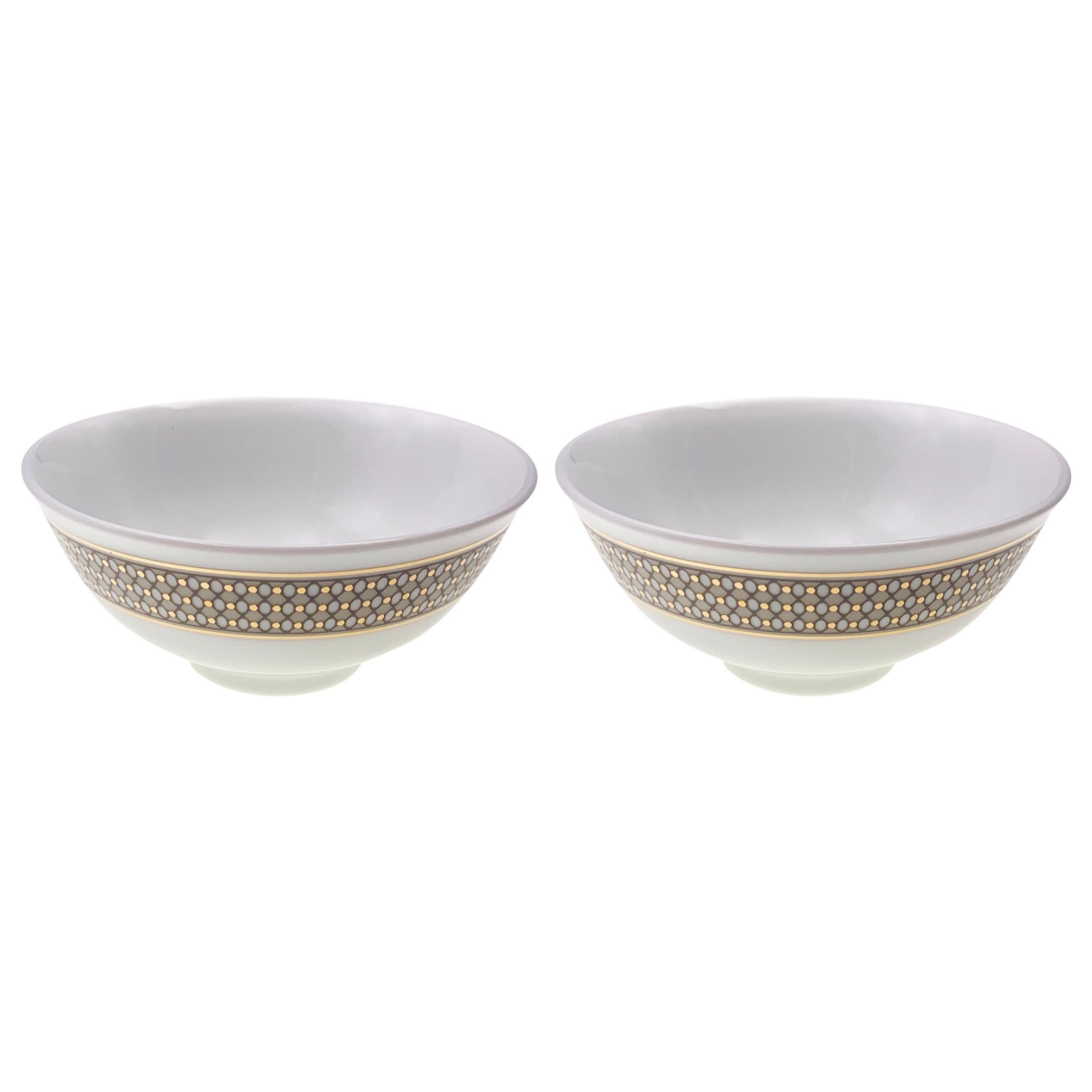 Set of 2 Chinese Rice Bowl Modern Vintage André Fu Living Tableware New For Sale