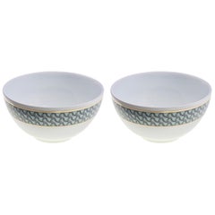 Lot de 2 bols à soupe chinois Rythme du milieu du siècle André Fu Living Vaisselle Nouveau