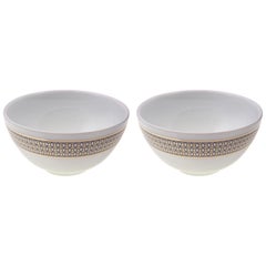 Set of 2 Chinese Soup Bowl Modern Vintage André Fu Living Tableware New