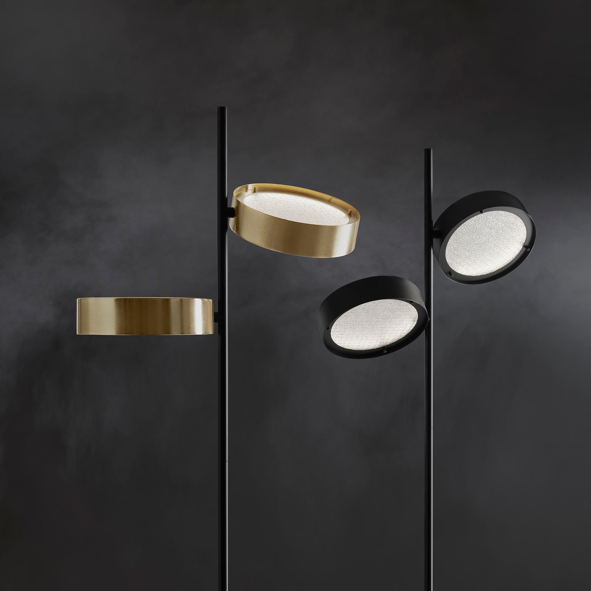 Set of 2 Christophe Pillet Floor Lamp Berlin 323 Black Matt by Oluce In New Condition For Sale In Barcelona, Barcelona