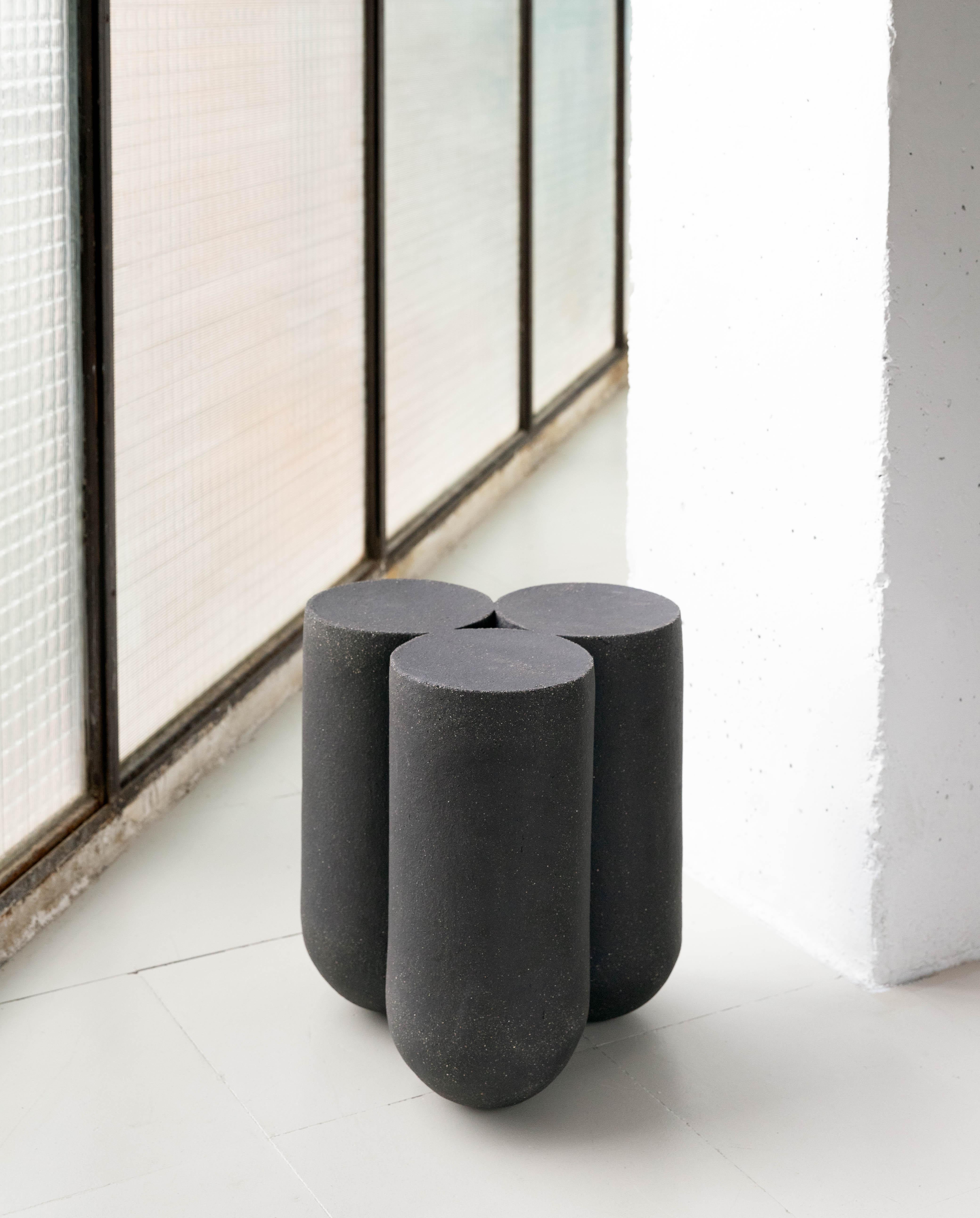 Contemporary Set of 2 Clay Moor Side Tables by Lisa Allegra