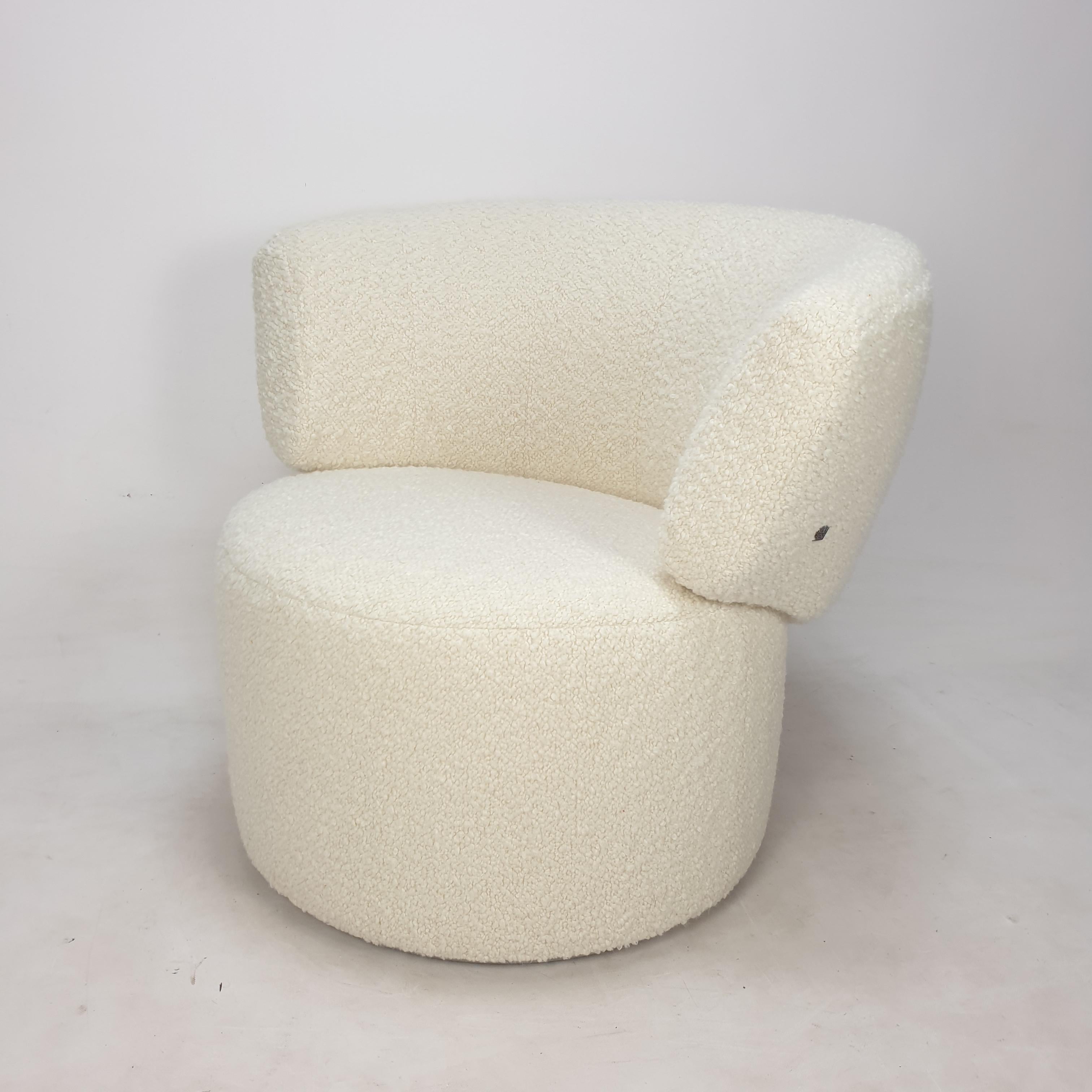 Set of 2 Club Chairs and 1 Pouf by Rolf Benz 4