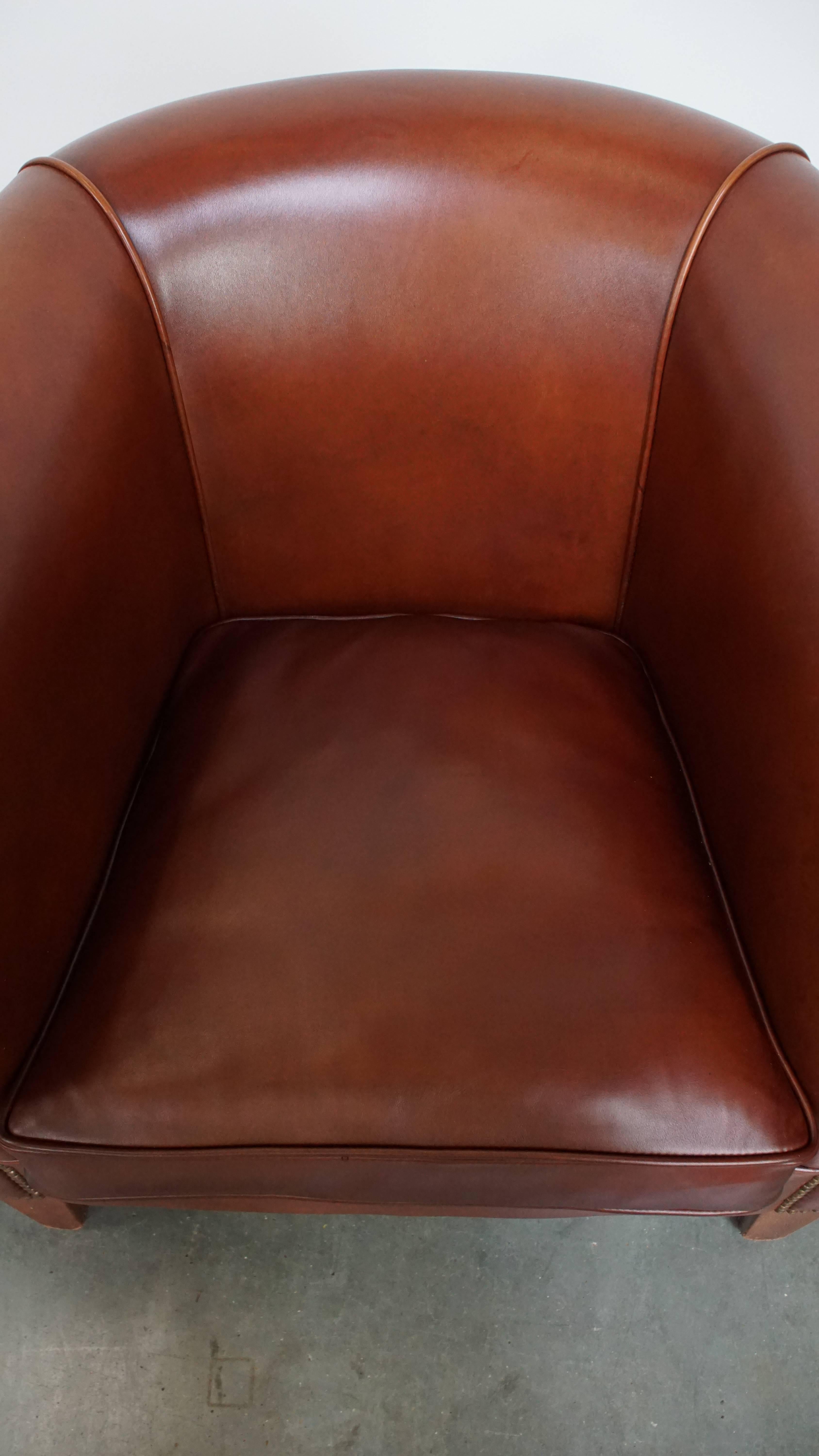 2er Set Club Chairs aus Rindsleder (20. Jahrhundert) im Angebot