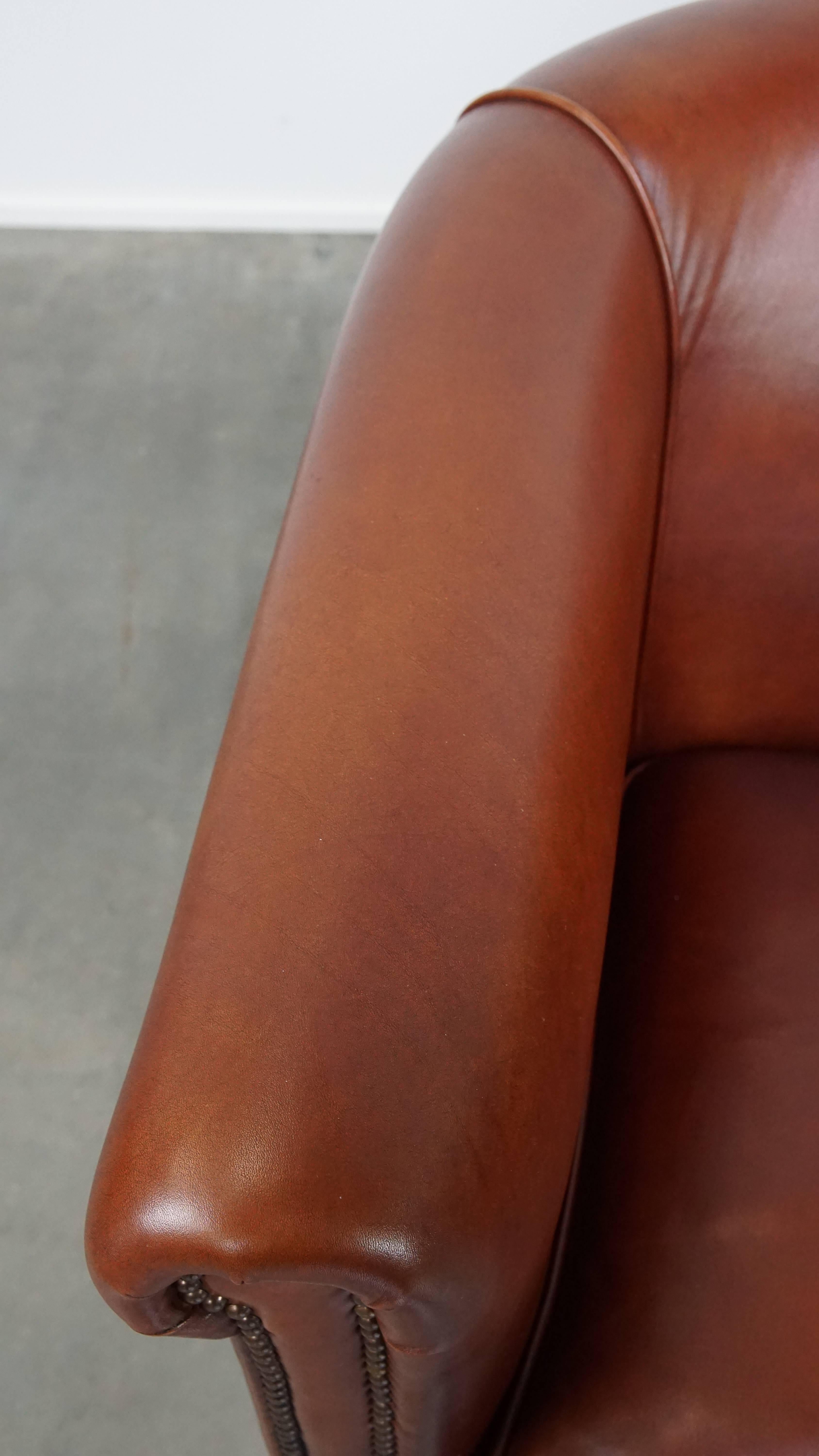 2er Set Club Chairs aus Rindsleder im Angebot 1