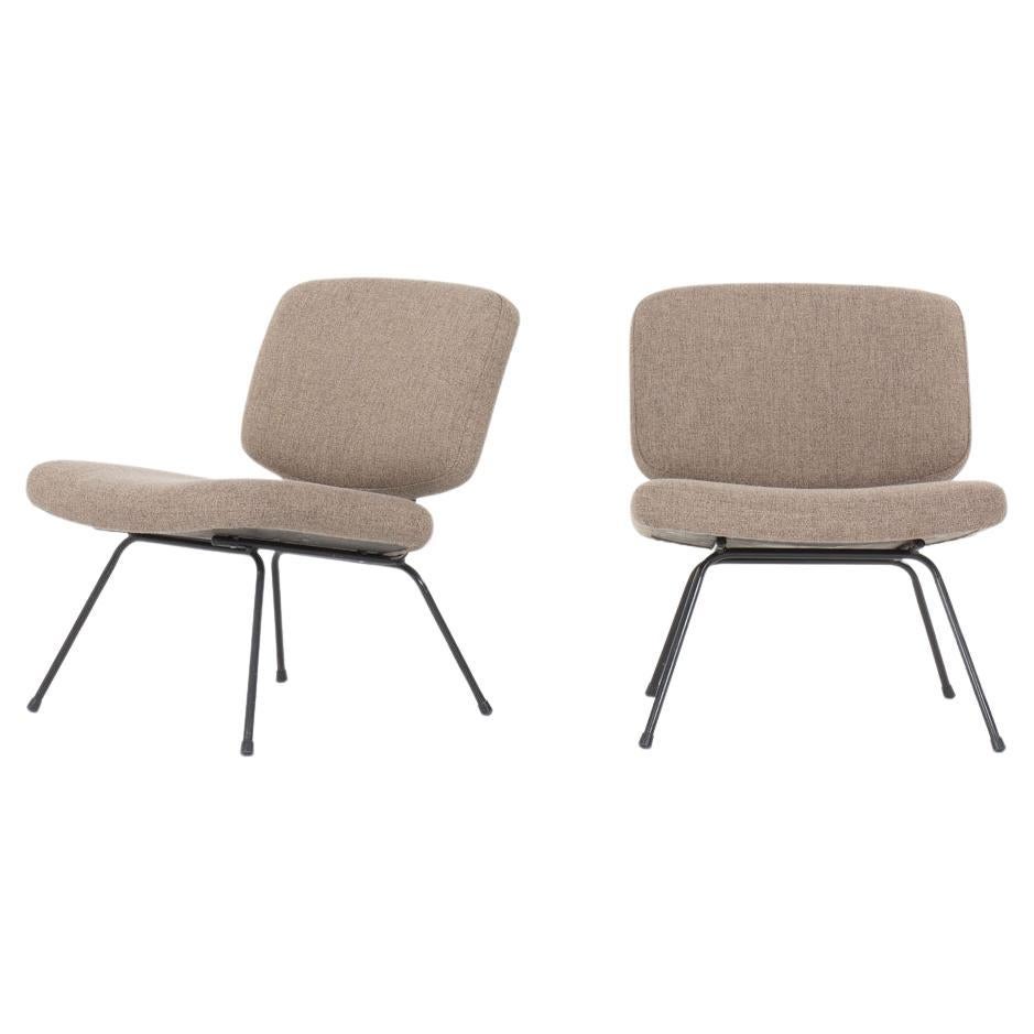 Set of 2 CM190 low chairs by Pierre Paulin for Thonet, 1950s For Sale