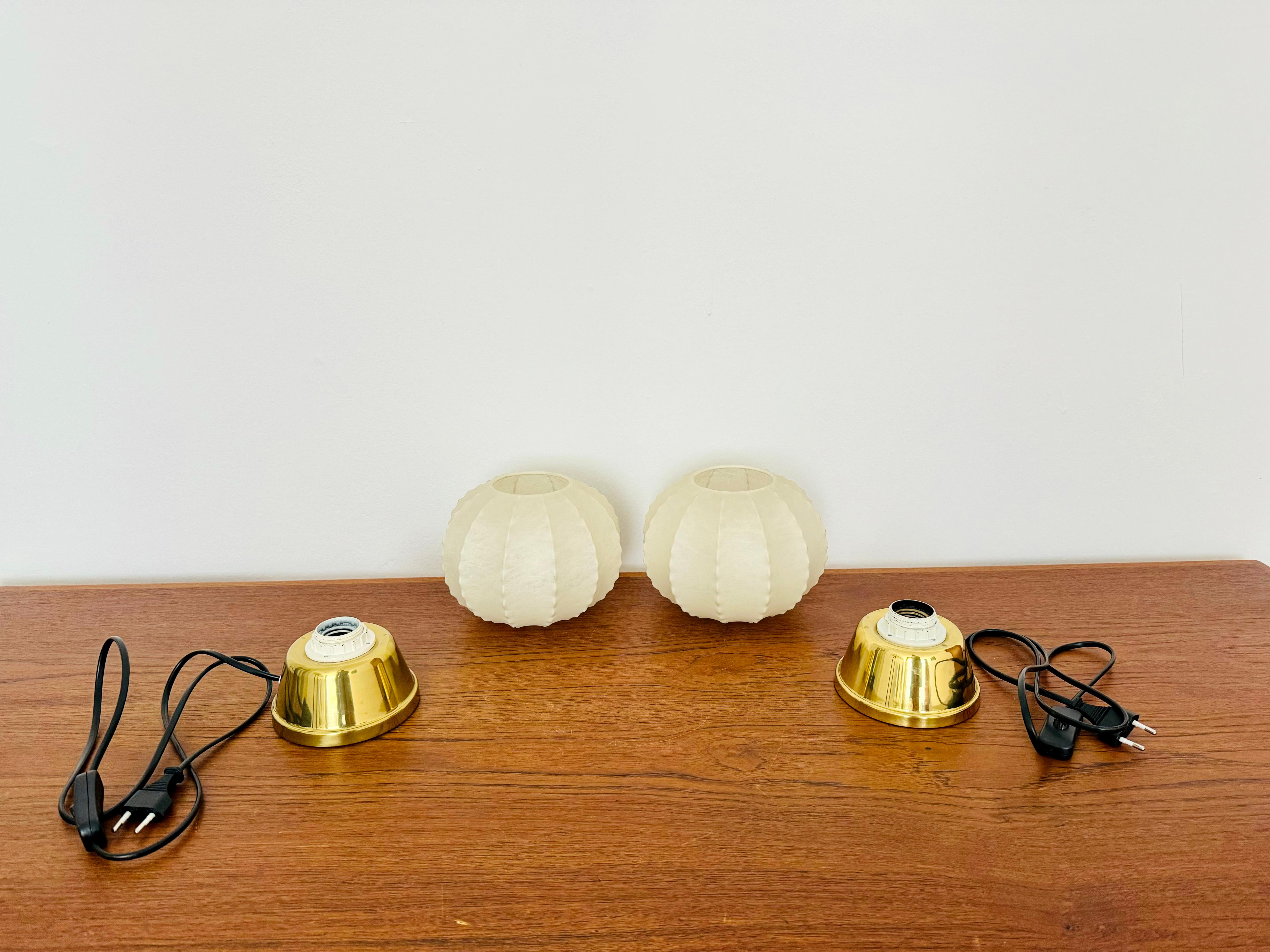 Set of 2 Cocoon Table Lamps For Sale 6