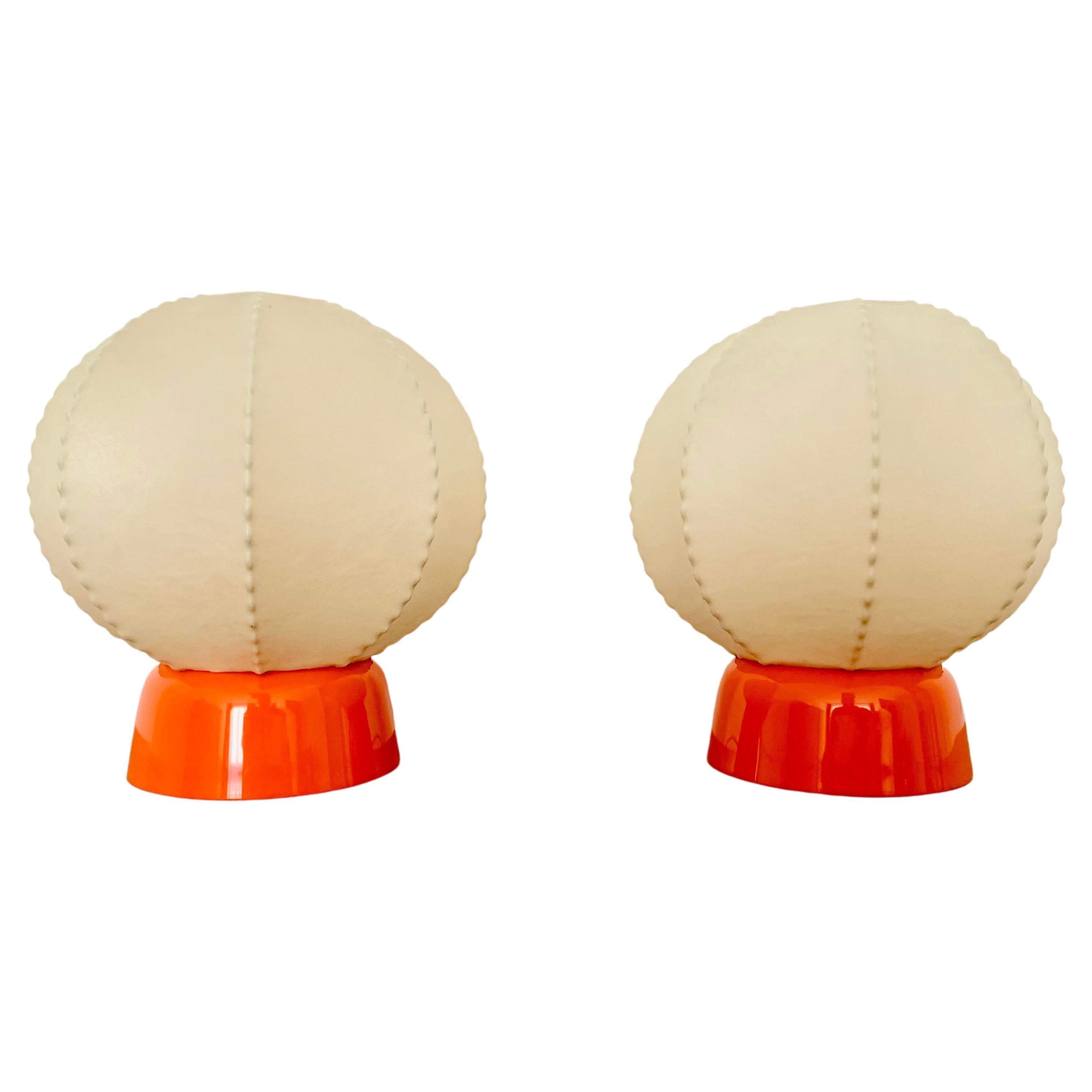 Set of 2 Cocoon Table Lamps For Sale