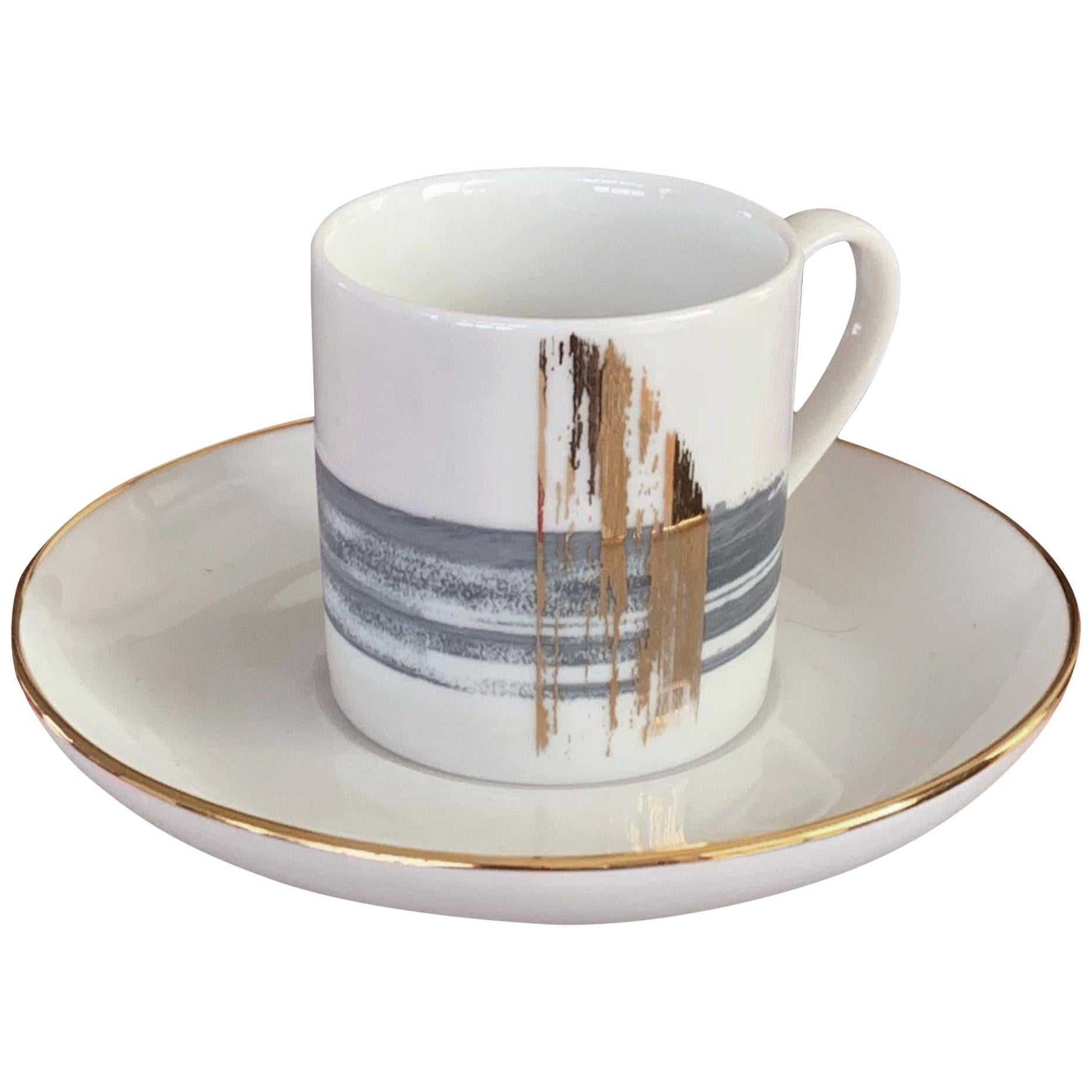 2er Set Kaffeetasse mit Untertasse Artisan Brush André Fu Living Tableware Neu