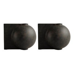 Set of 2 Coffee Offset Vases Big by 101 Copenhagen