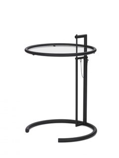 Set of 2 Coffee table ClassiCon Adjustable Table E1027 design Eileen Gray-Black