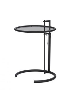 Set of 2 Coffee table ClassiCon Adjustable Table E1027 design Eileen Gray Black